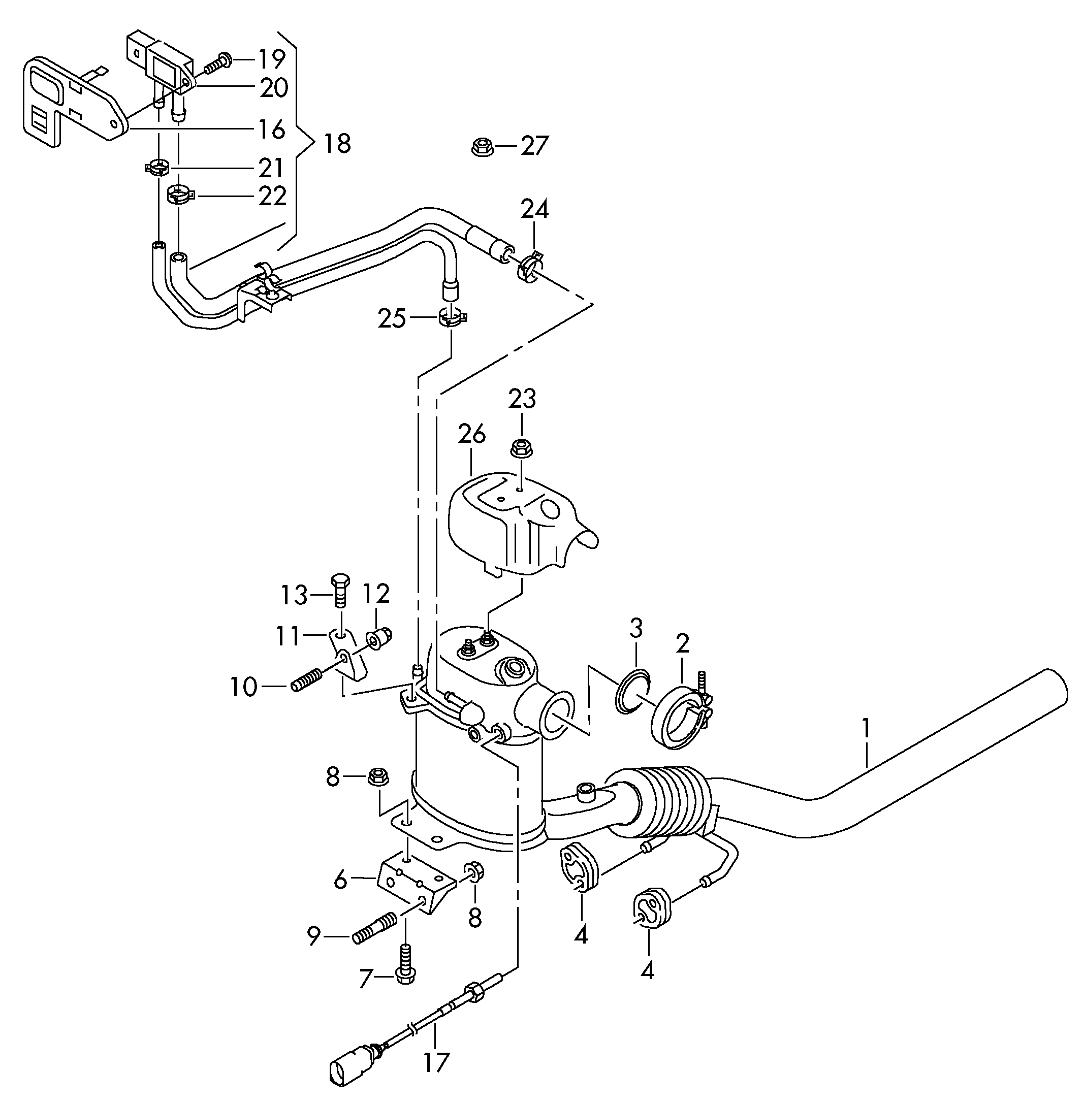 VAG 6R0254700MX - Nosēdumu / Daļiņu filtrs, Izplūdes gāzu sistēma ps1.lv