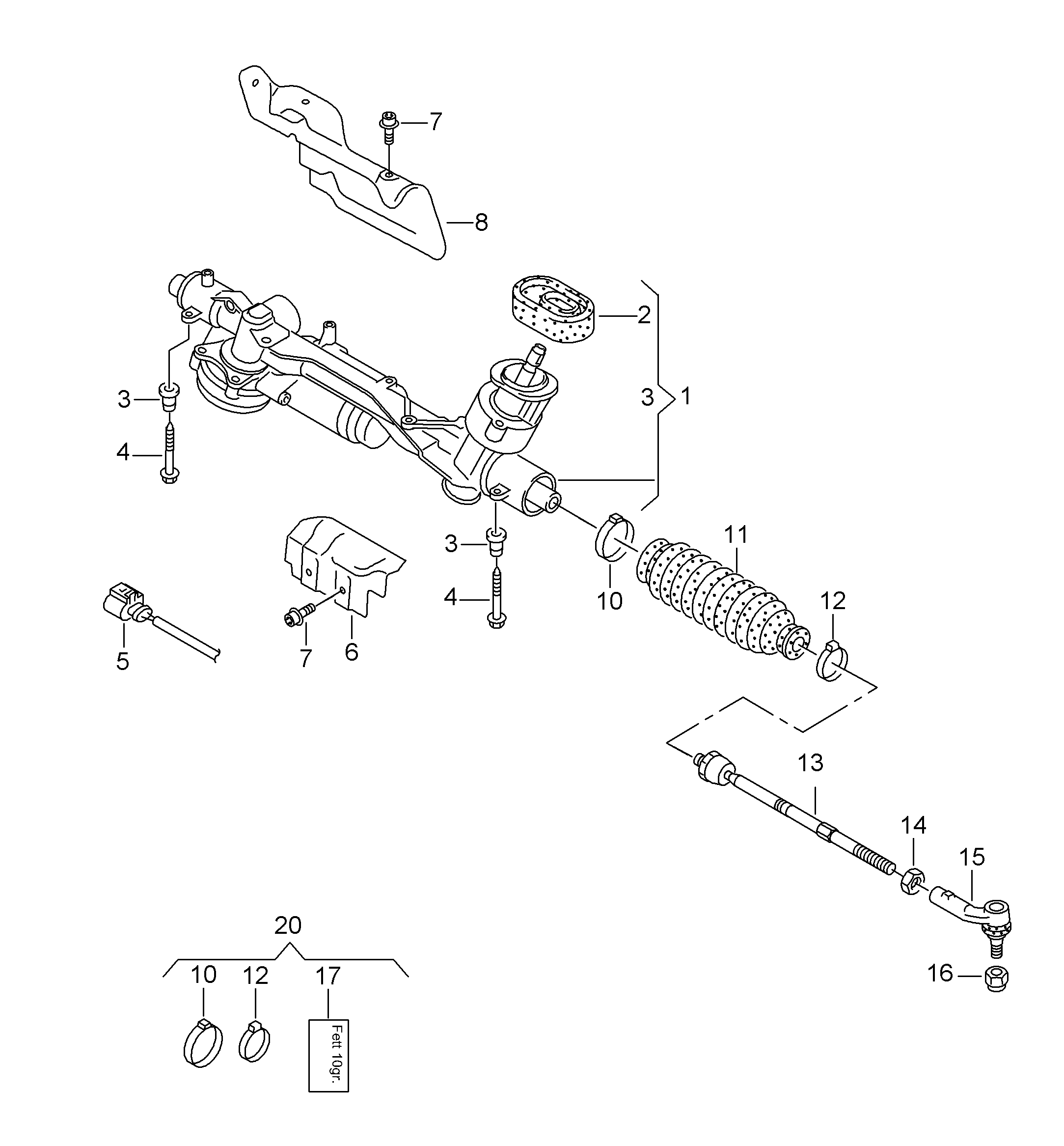 Seat N   105 524 02 - Remkomplekts, Riteņa piekare ps1.lv