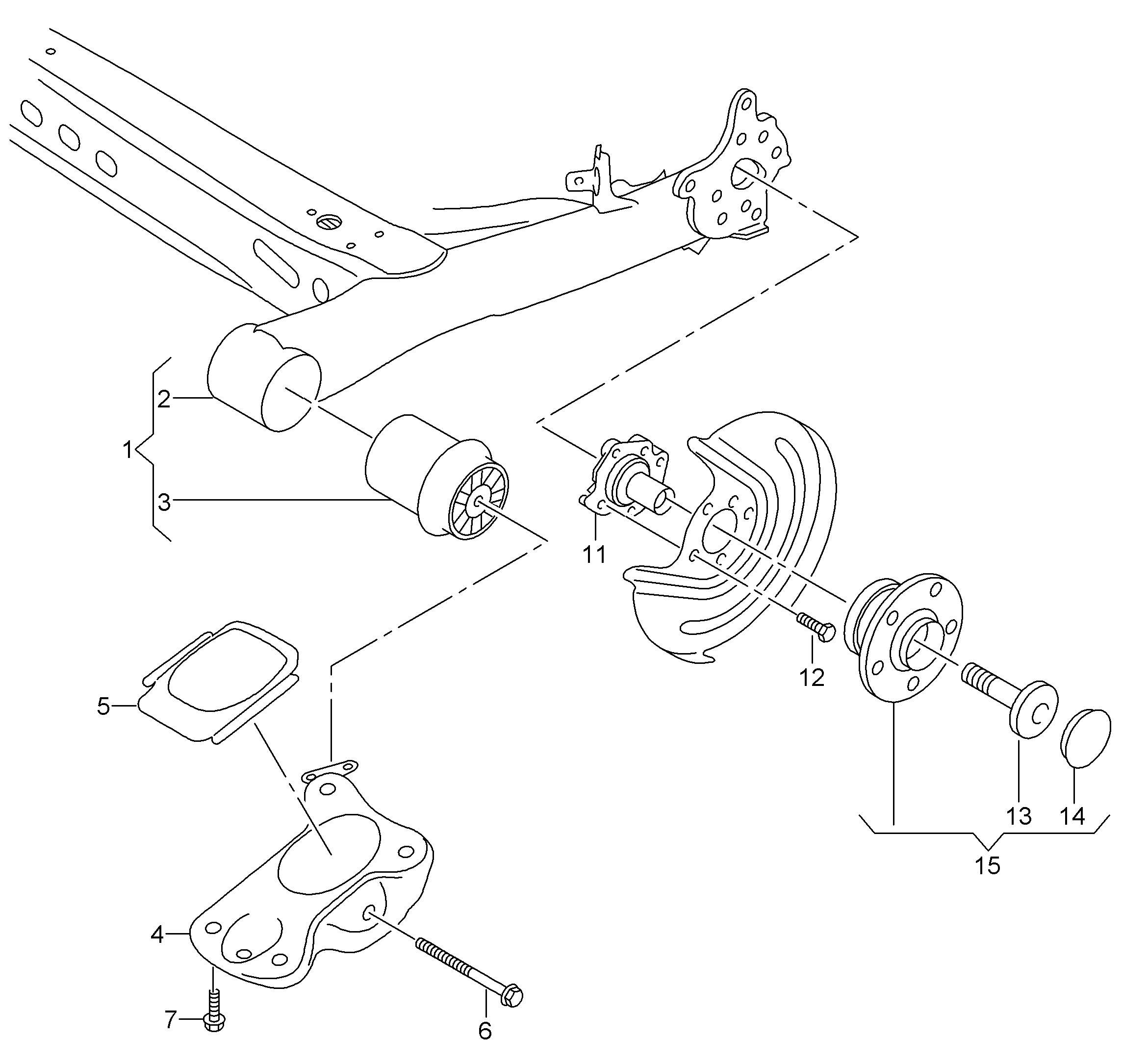 Skoda 5Q0 501 541 C - Piekare, Tilta sija ps1.lv