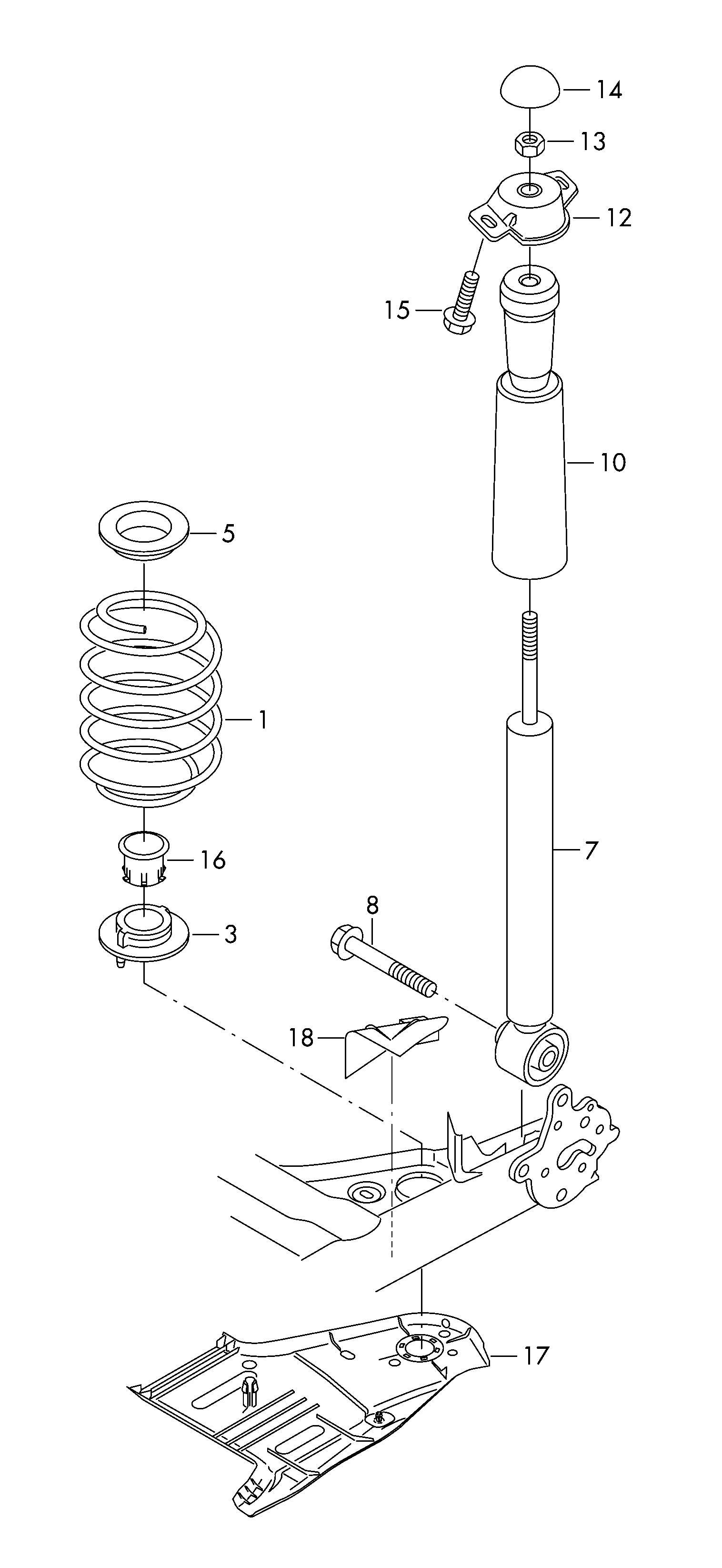 Skoda 5Q0 512 149 - Lāgas stiprinājums ps1.lv