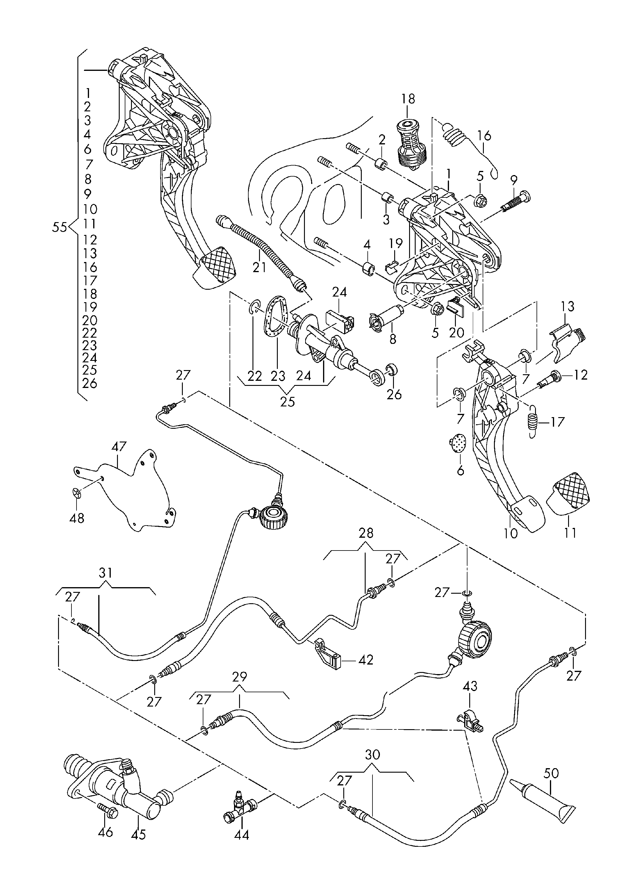 VW (SVW) 1K0721261Q - Slave cylinder ps1.lv