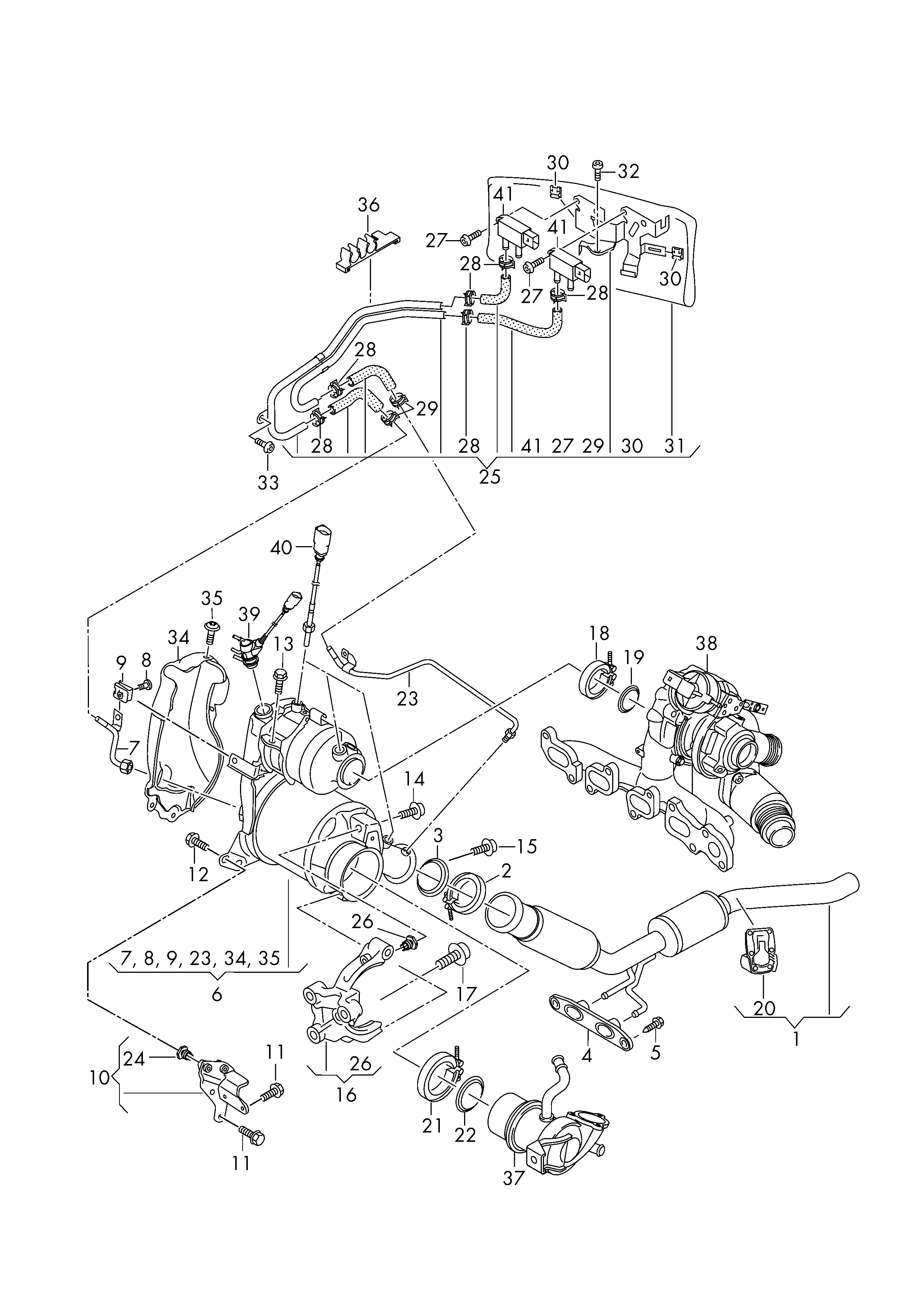 VW 1K0 253 115AE - Blīve, Izplūdes caurule ps1.lv