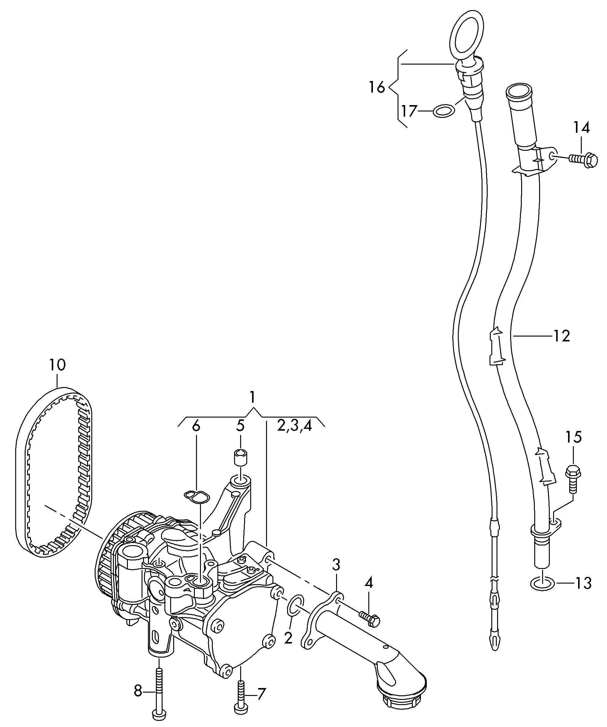 Seat 04L115251A - Ieplūdes caurule, Eļļas sūknis ps1.lv