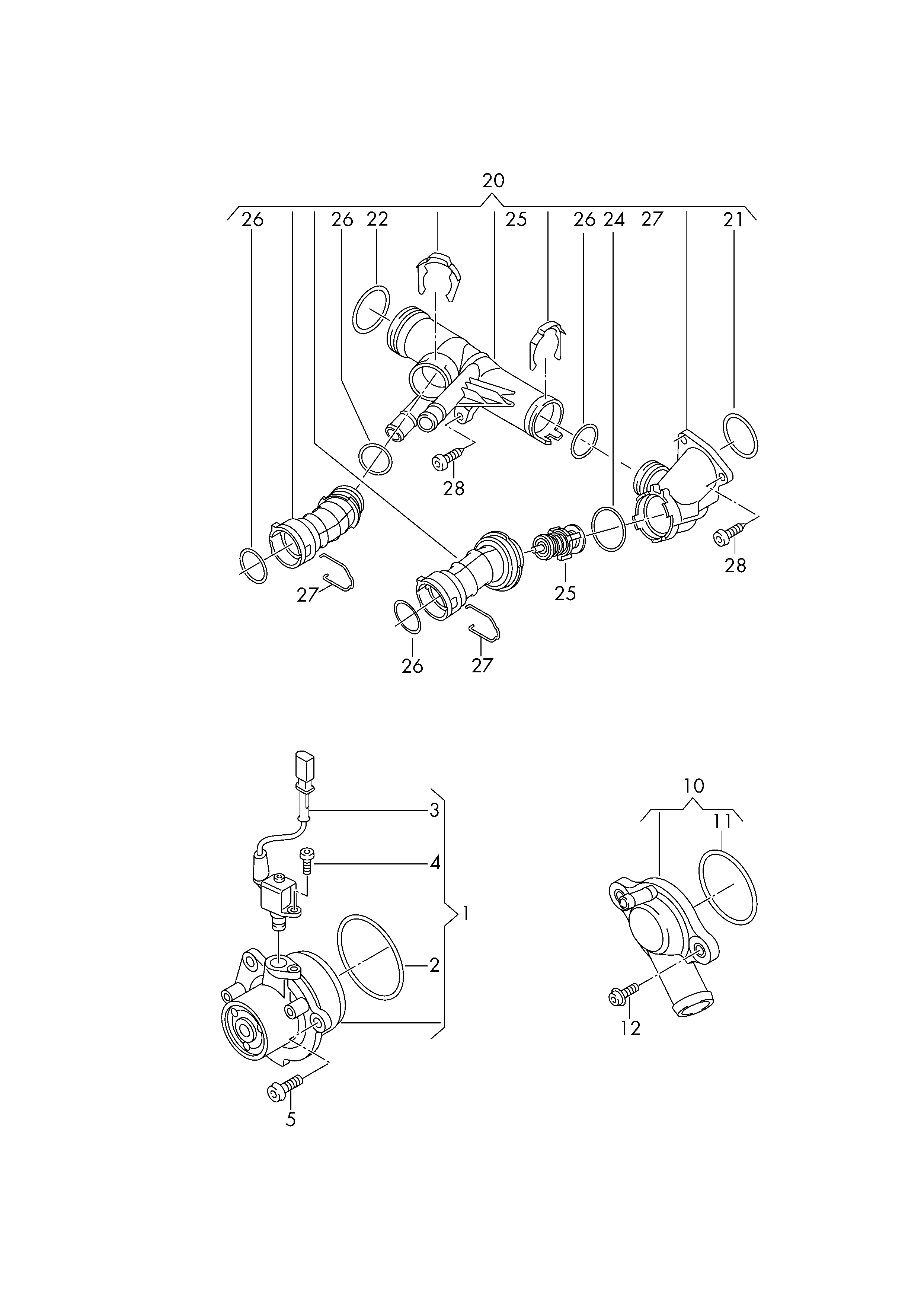 VAG 04L 121 113 C - Termostats, Dzesēšanas šķidrums ps1.lv