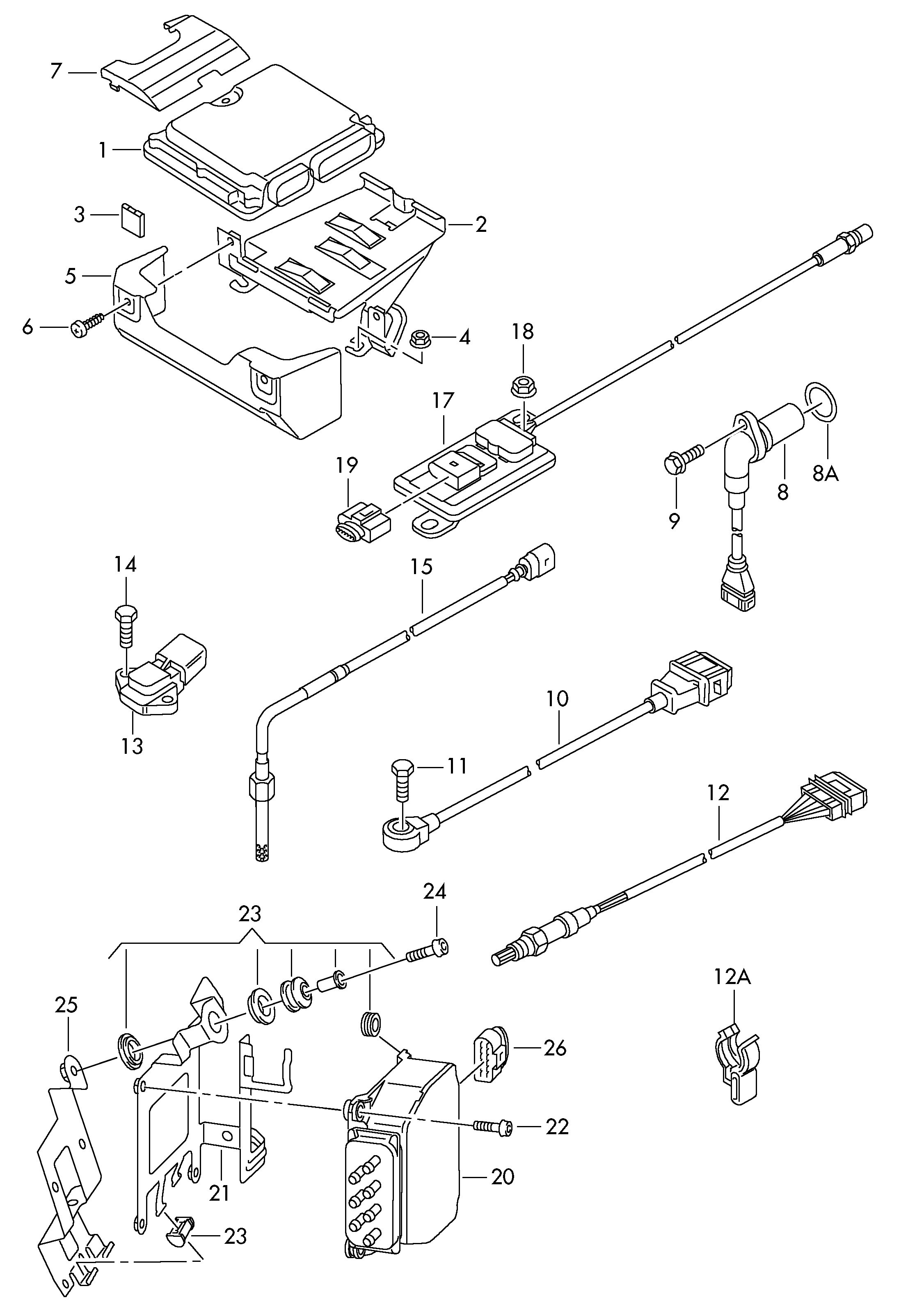 VW 03G 906 051 D - Devējs, Spiediens ieplūdes traktā ps1.lv