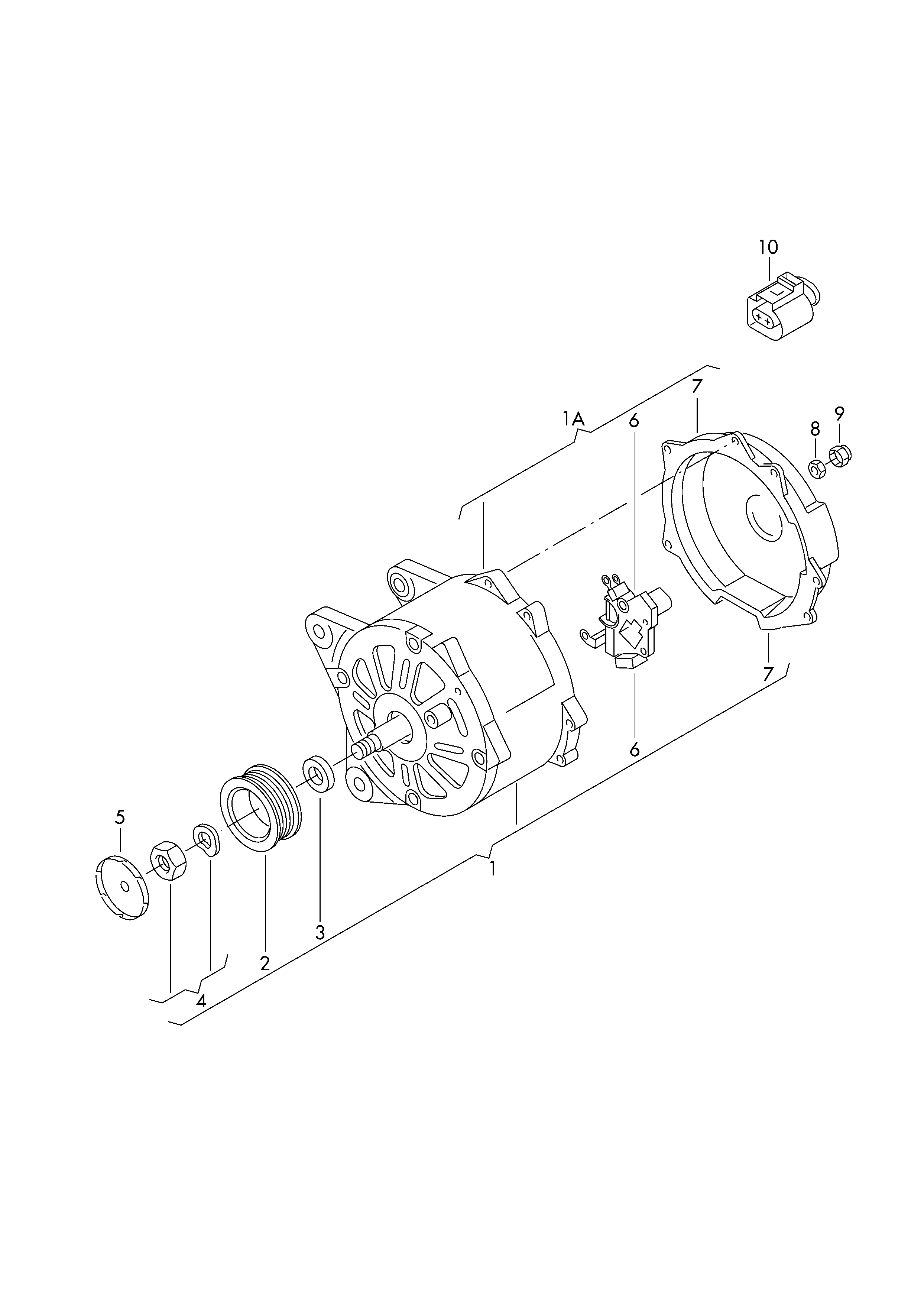 Seat 03C 903 119 F - Piedziņas skriemelis, Ģenerators ps1.lv