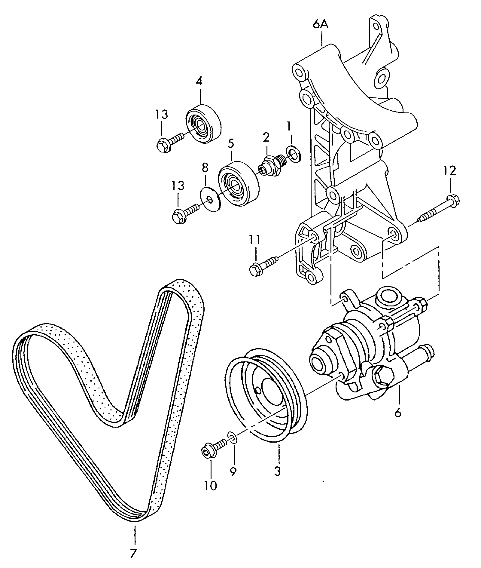 Seat 047 903 137 AB - Ķīļrievu siksna ps1.lv