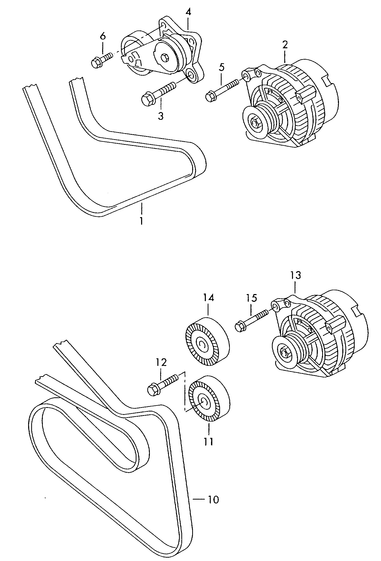 VW 03C145299C - Siksnas spriegotājs, Ķīļsiksna ps1.lv