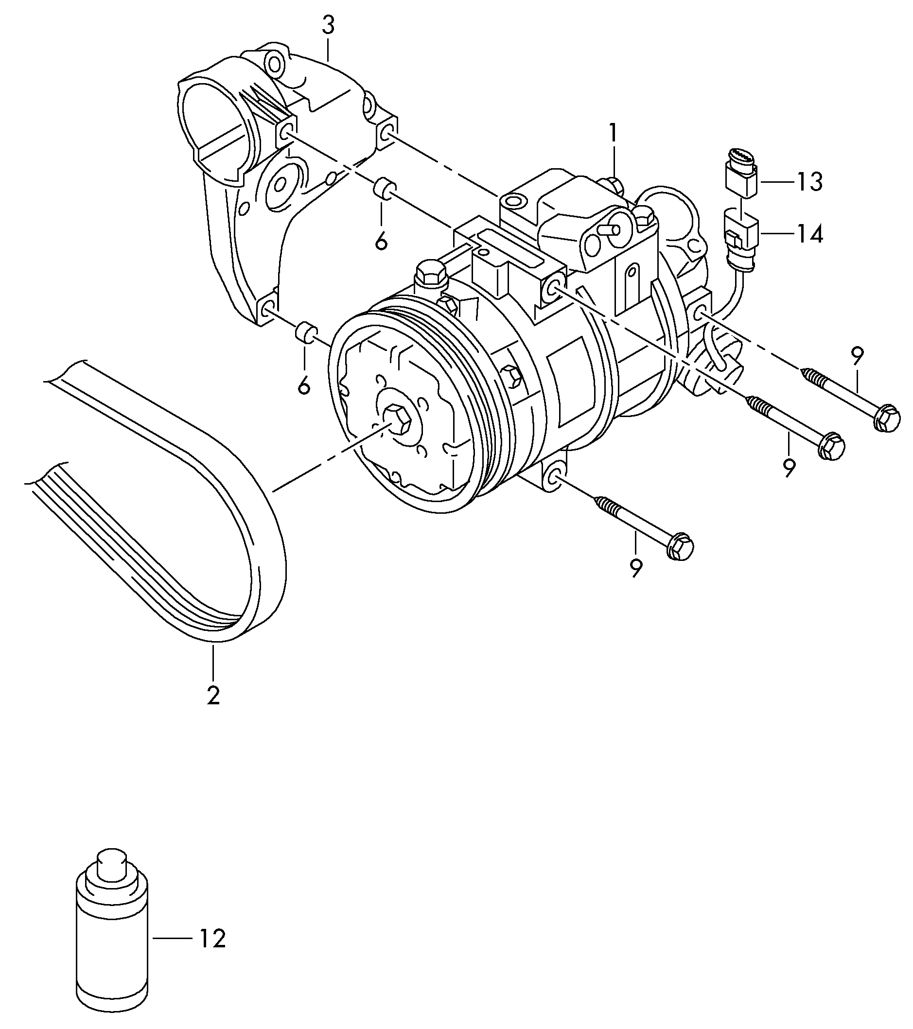 AUDI 6R0 820 803 E - Kompresors, Gaisa kond. sistēma ps1.lv