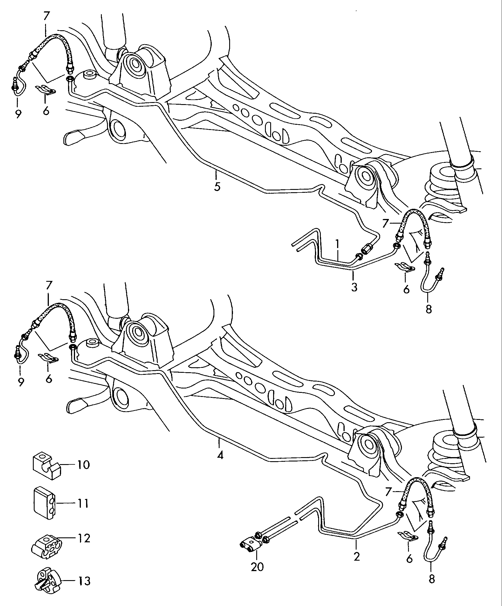 VAG 1Q0 611 775 D - Bremžu šļūtene ps1.lv