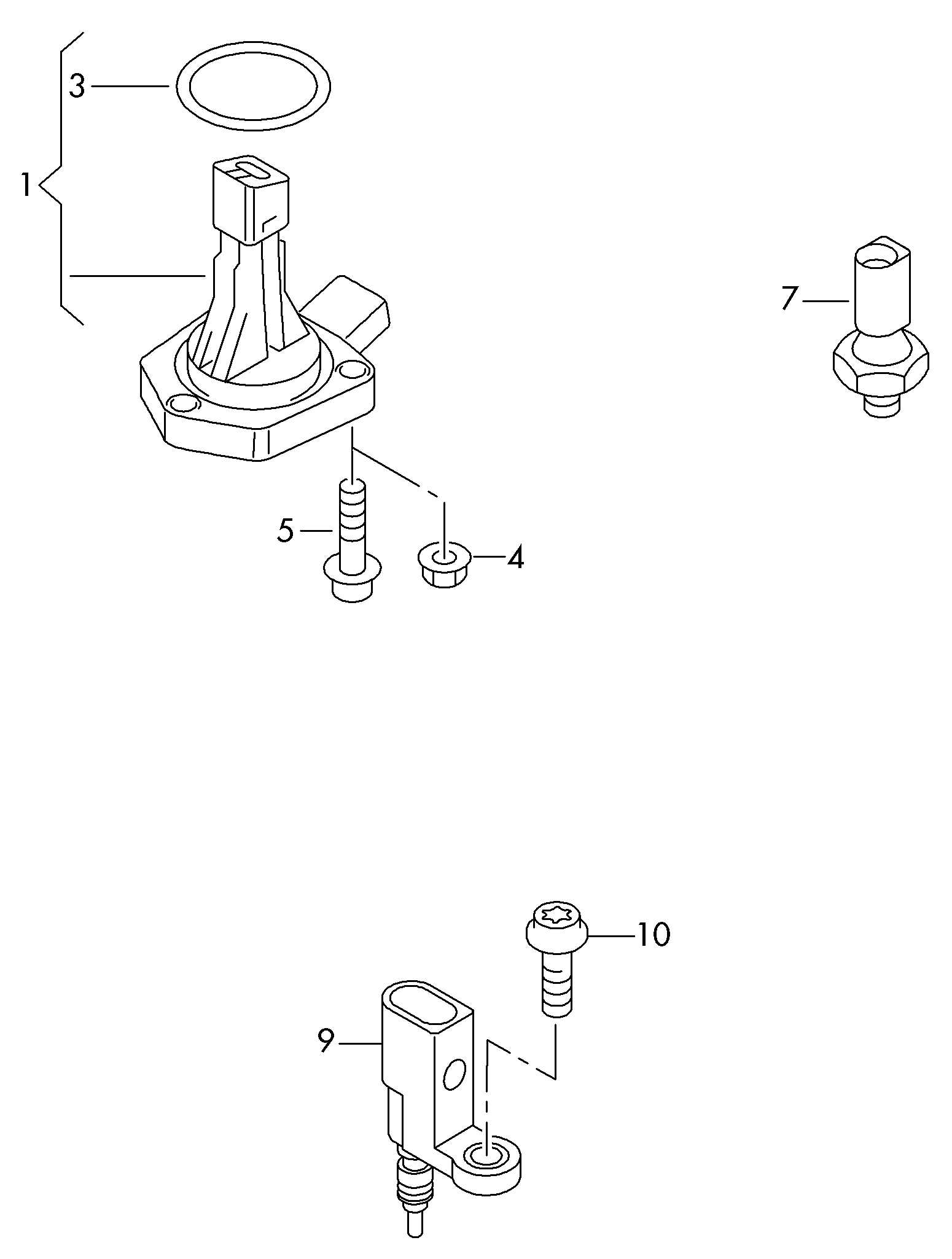 Seat 03F 907 660 D - Devējs, Motoreļļas līmenis ps1.lv