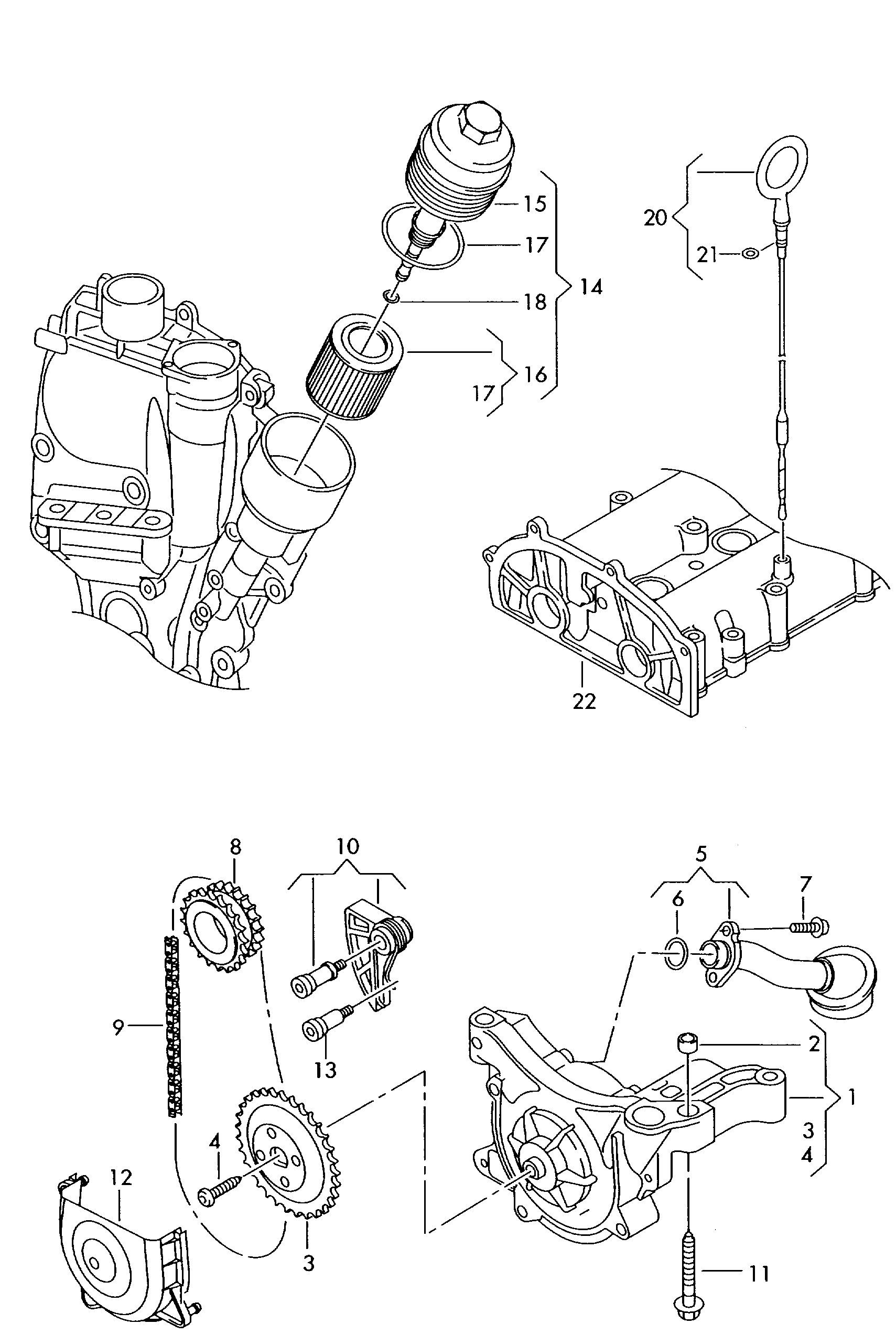 AUDI 03C 115 121 N - Zobrats, Eļļas sūknis ps1.lv