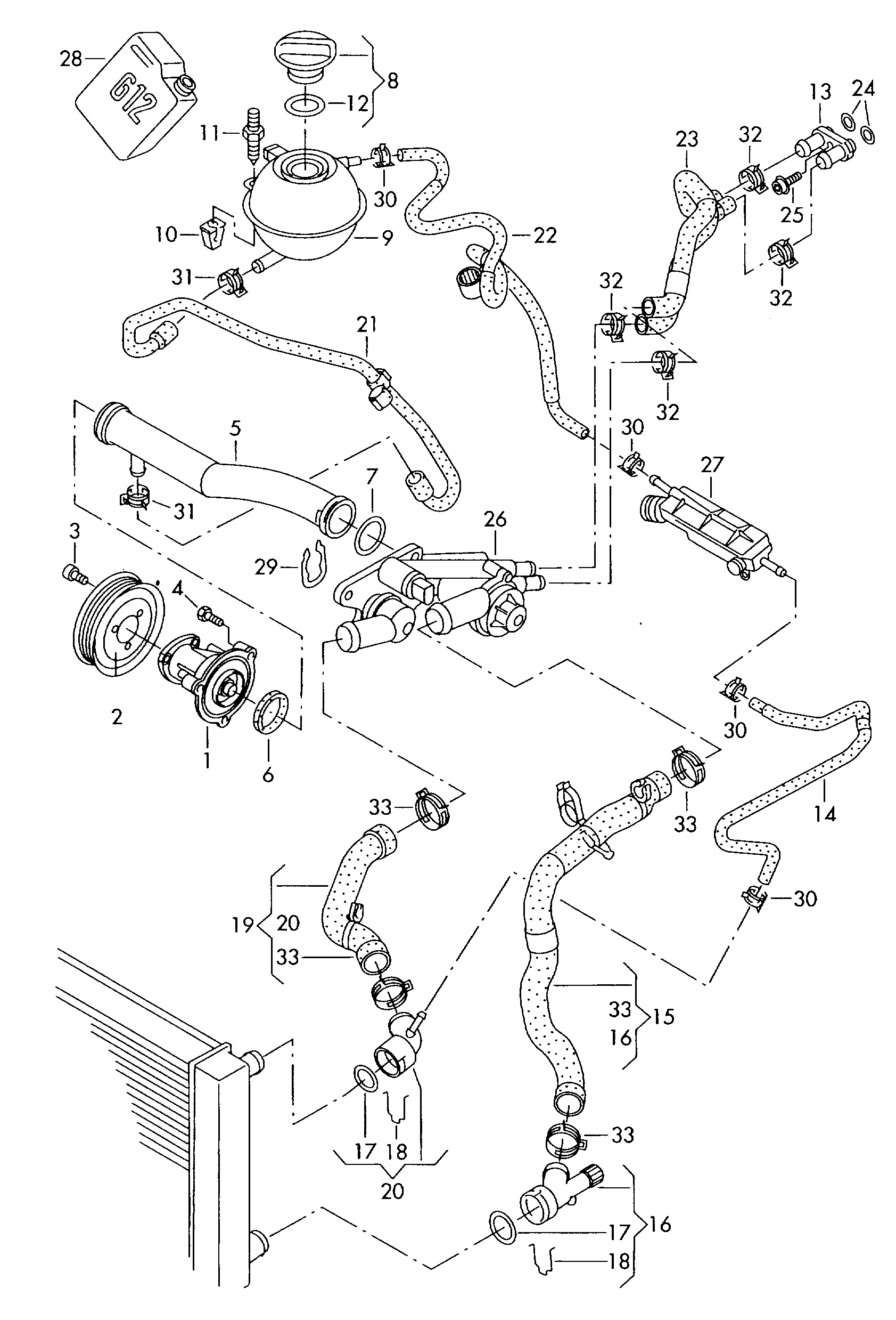 Seat 032121142D - Termostats, Dzesēšanas šķidrums ps1.lv