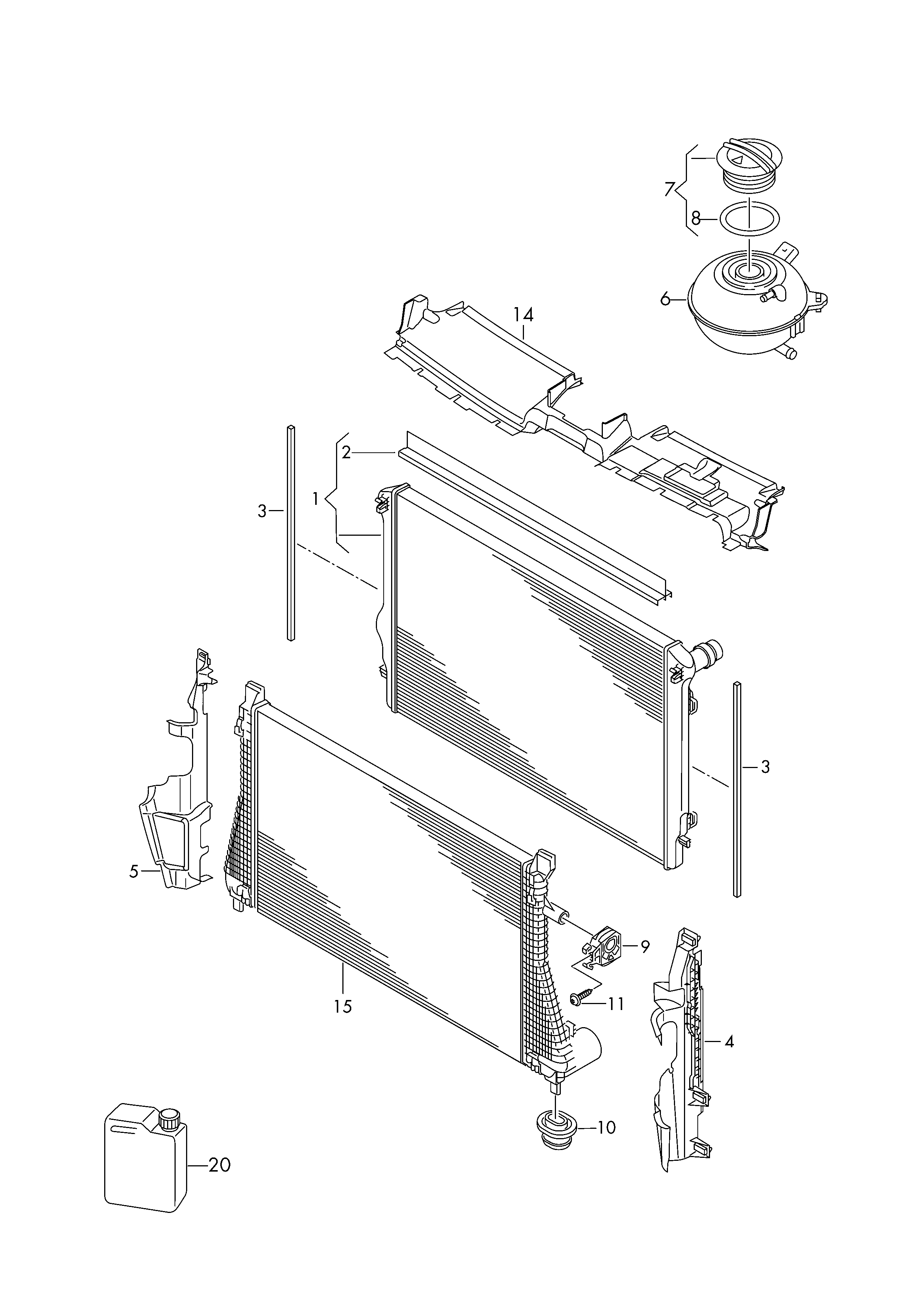 CUPRA 5Q0121251ET - Radiators, Motora dzesēšanas sistēma ps1.lv