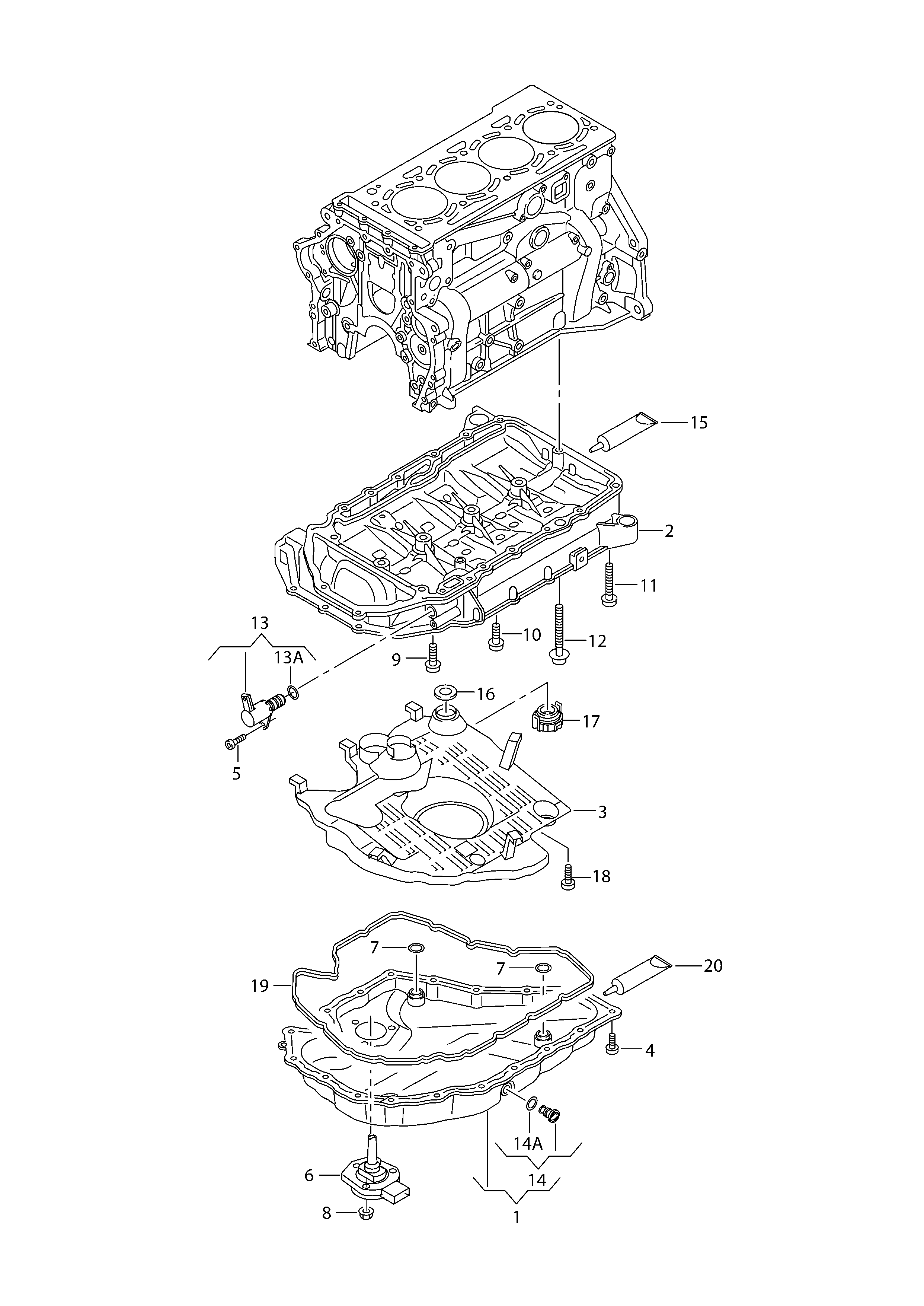 AUDI 06K103600R - Eļļas vācele ps1.lv