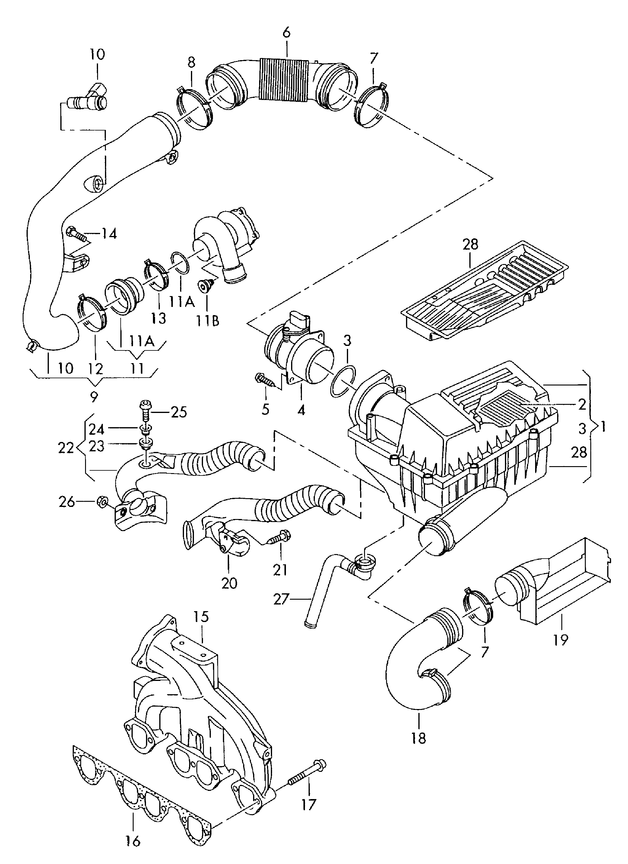 VAG 3C0 129 607 BA - Gaisa filtrs ps1.lv