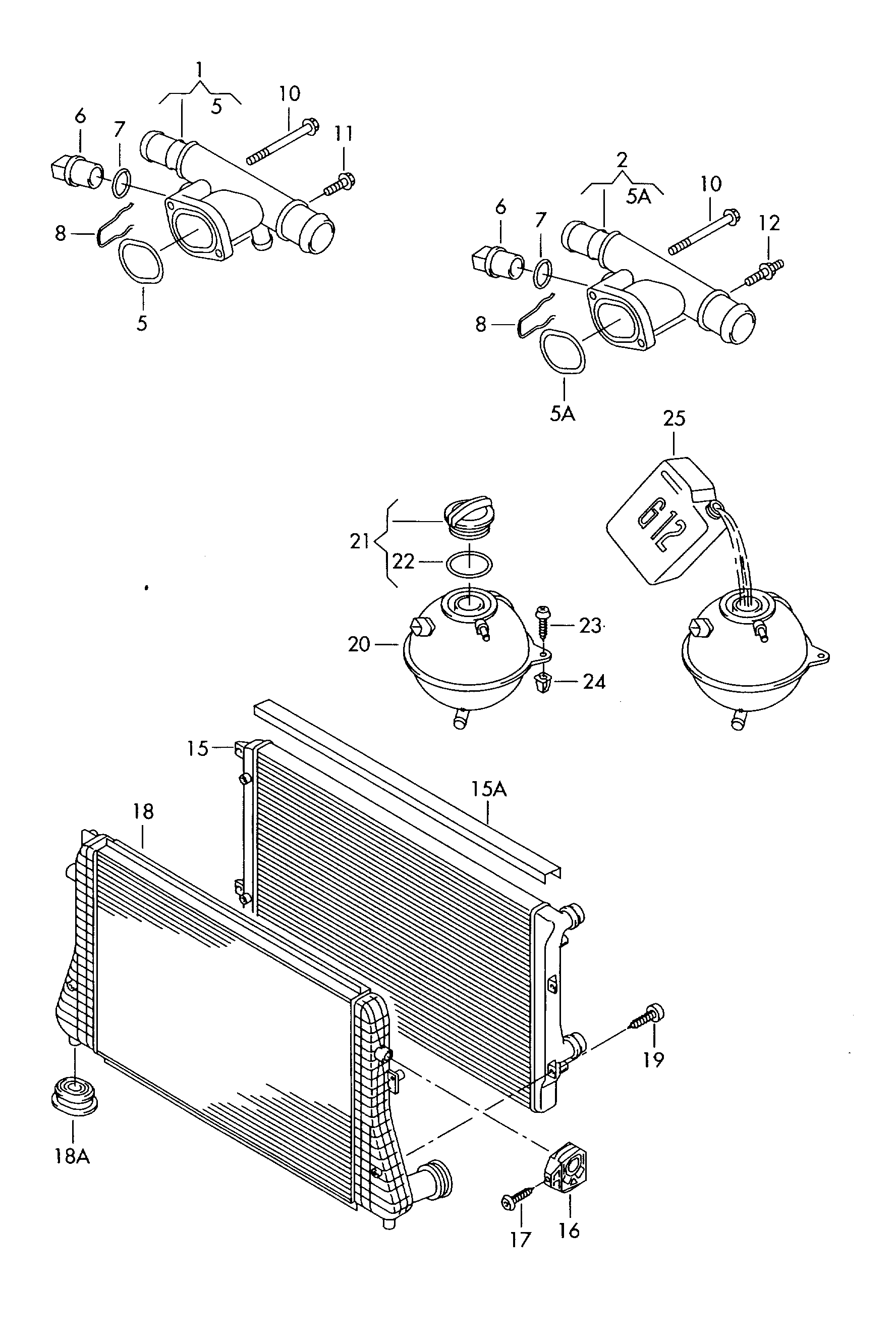 VAG 1K0 121 253 AA - Radiators, Motora dzesēšanas sistēma ps1.lv