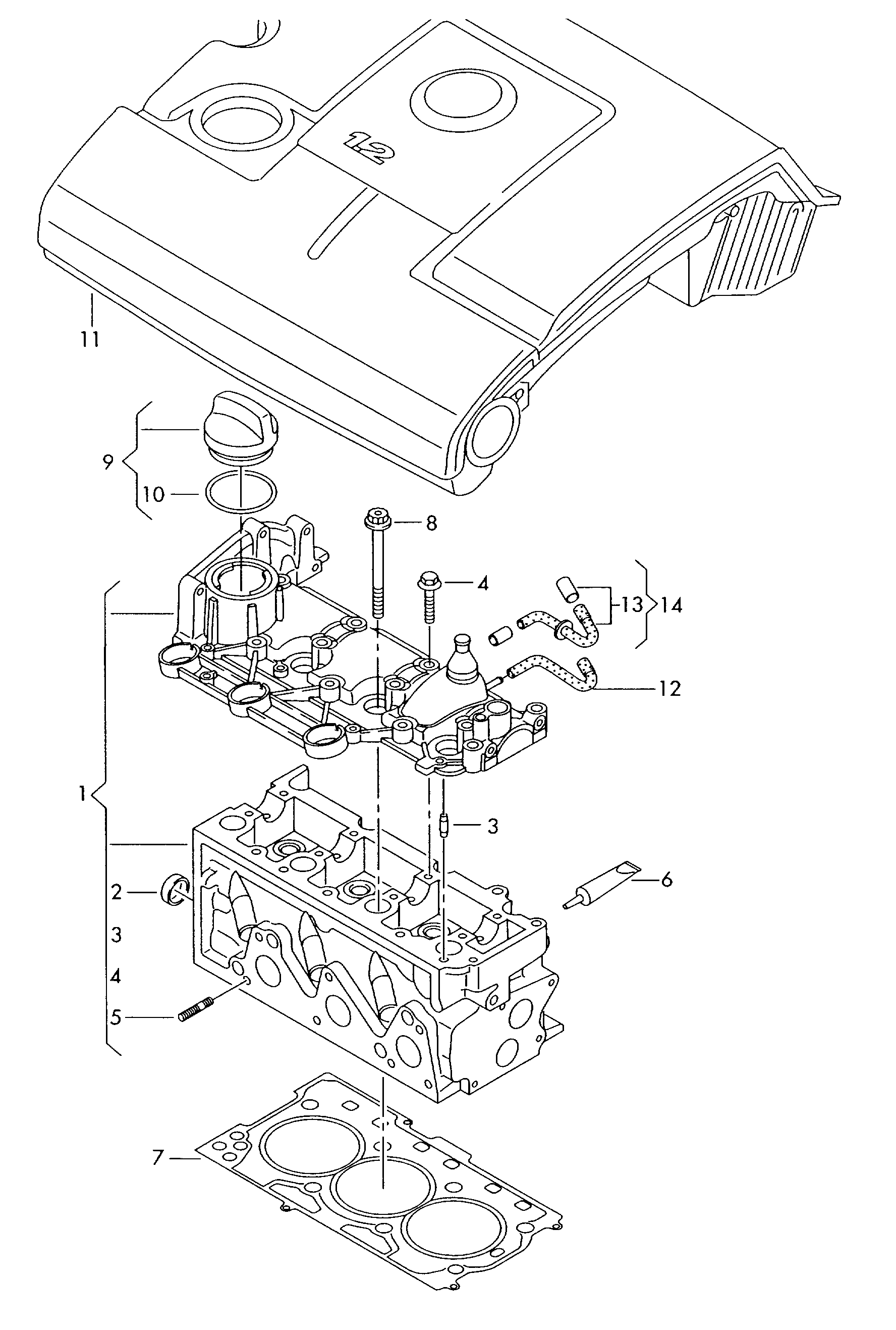 VAG 03D103383G - Blīve, Motora bloka galva ps1.lv