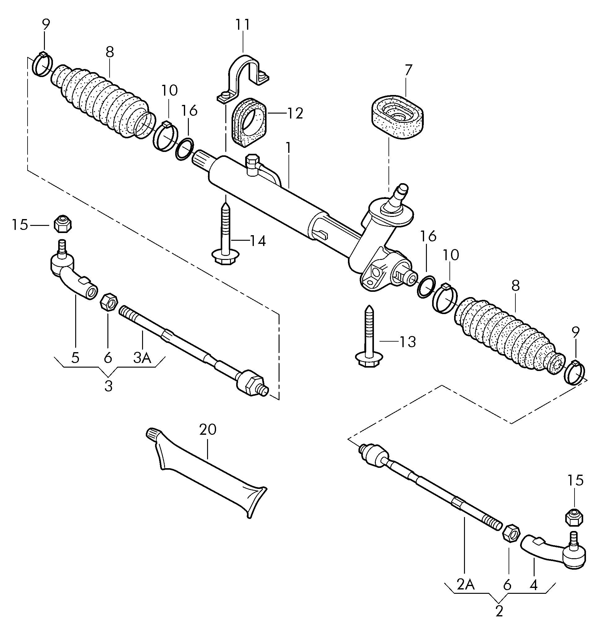 VW (SVW) 6Q0 419 812C - tie rod end ps1.lv