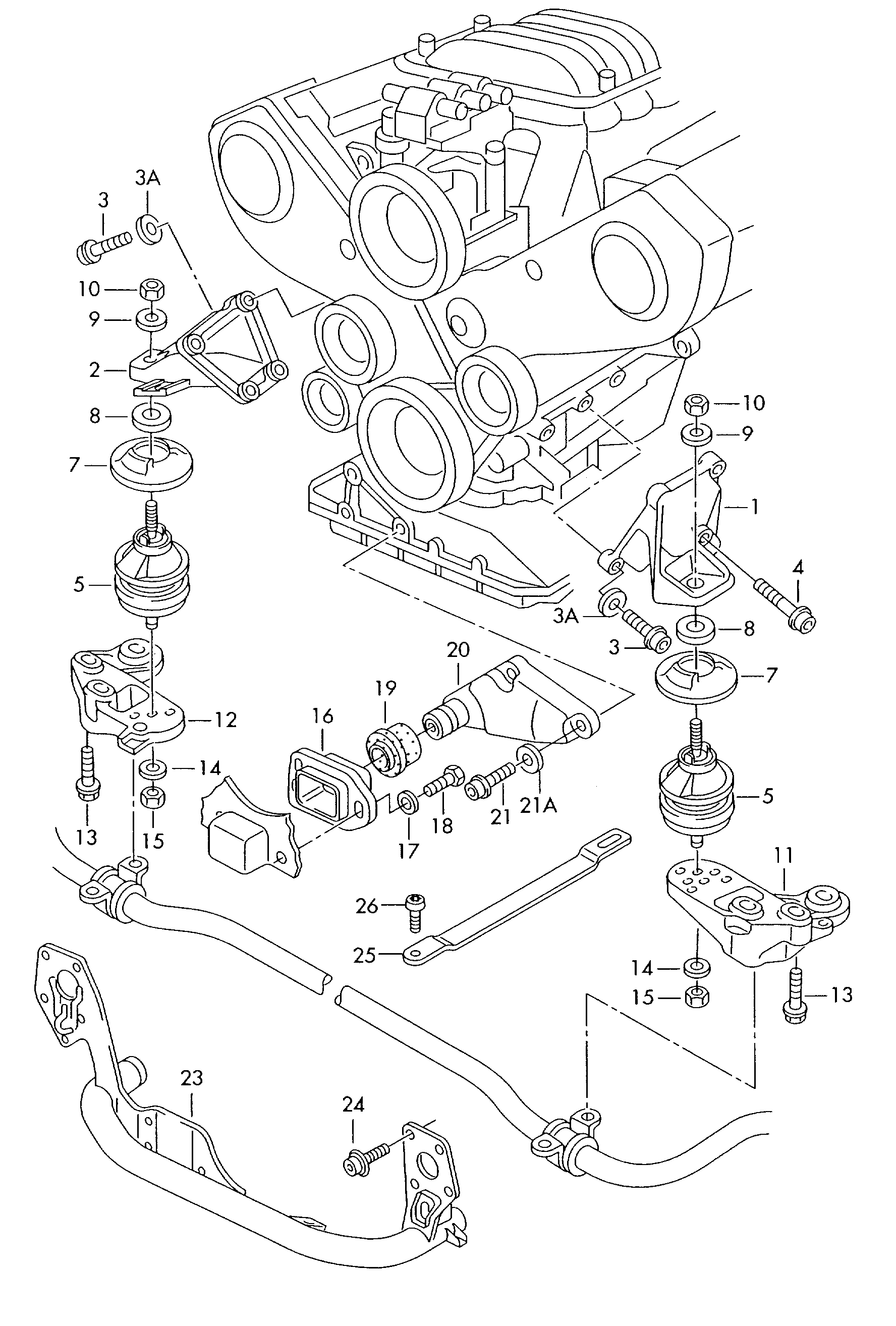 VAG 3B7 199 379A - Piekare, Dzinējs ps1.lv