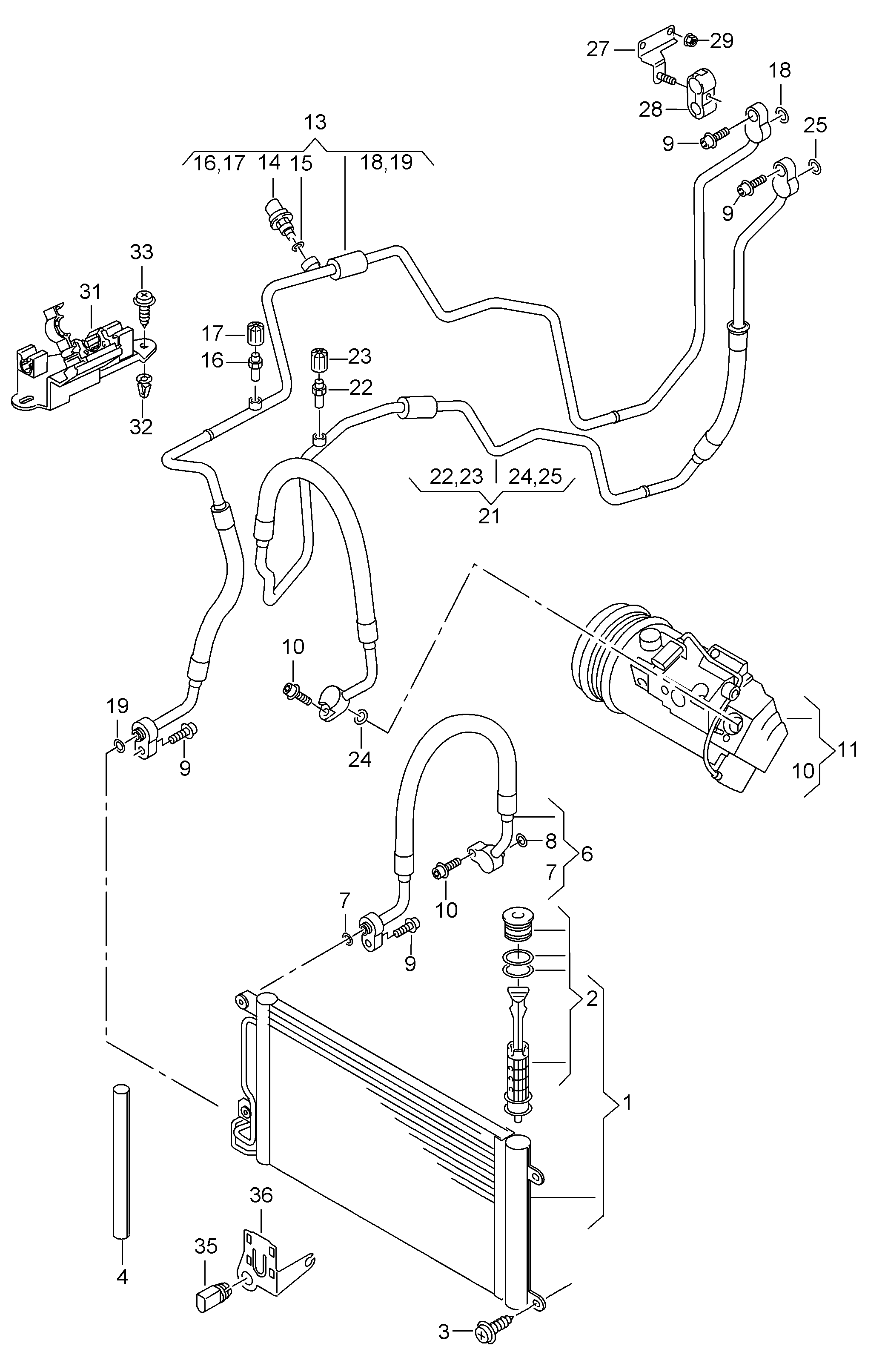 Seat 6C0816411B - Kondensators, Gaisa kond. sistēma ps1.lv