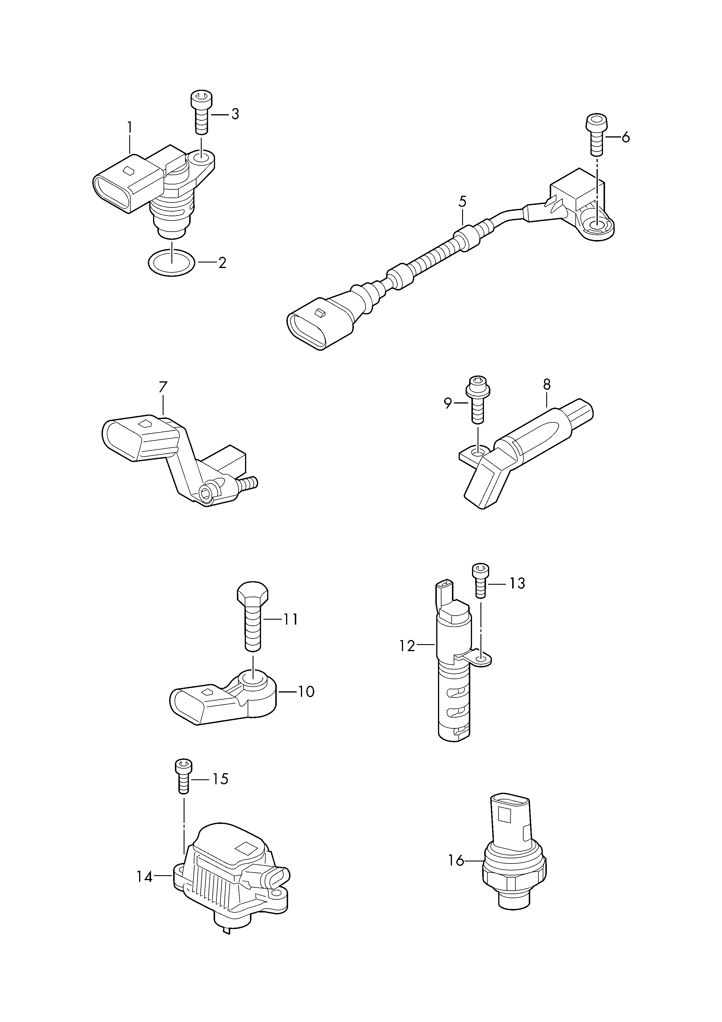 Seat 04L 906 433 E - Impulsu devējs, Kloķvārpsta ps1.lv