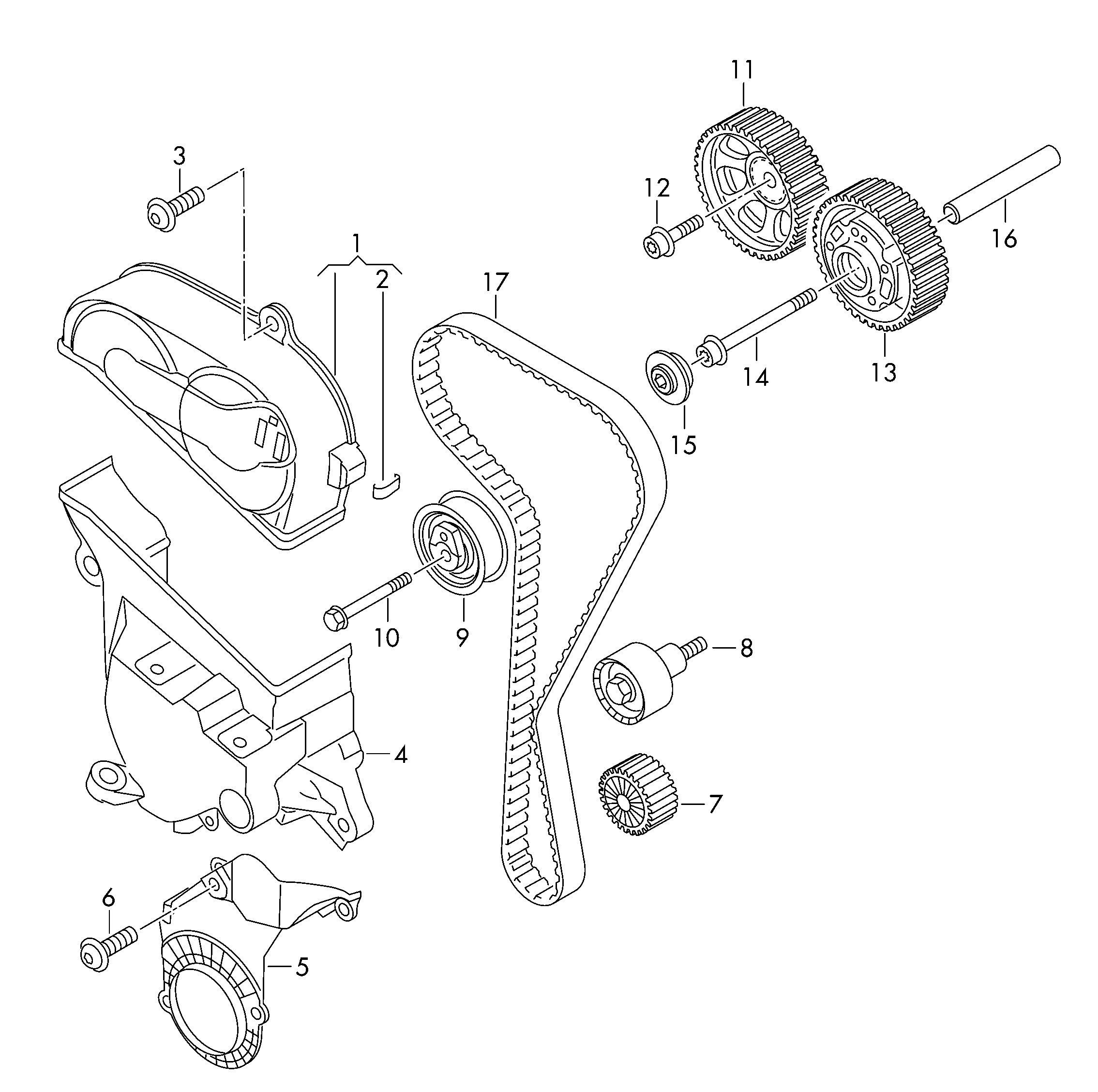 Skoda (SVW) 04E 109 119 C - toothed belt ps1.lv