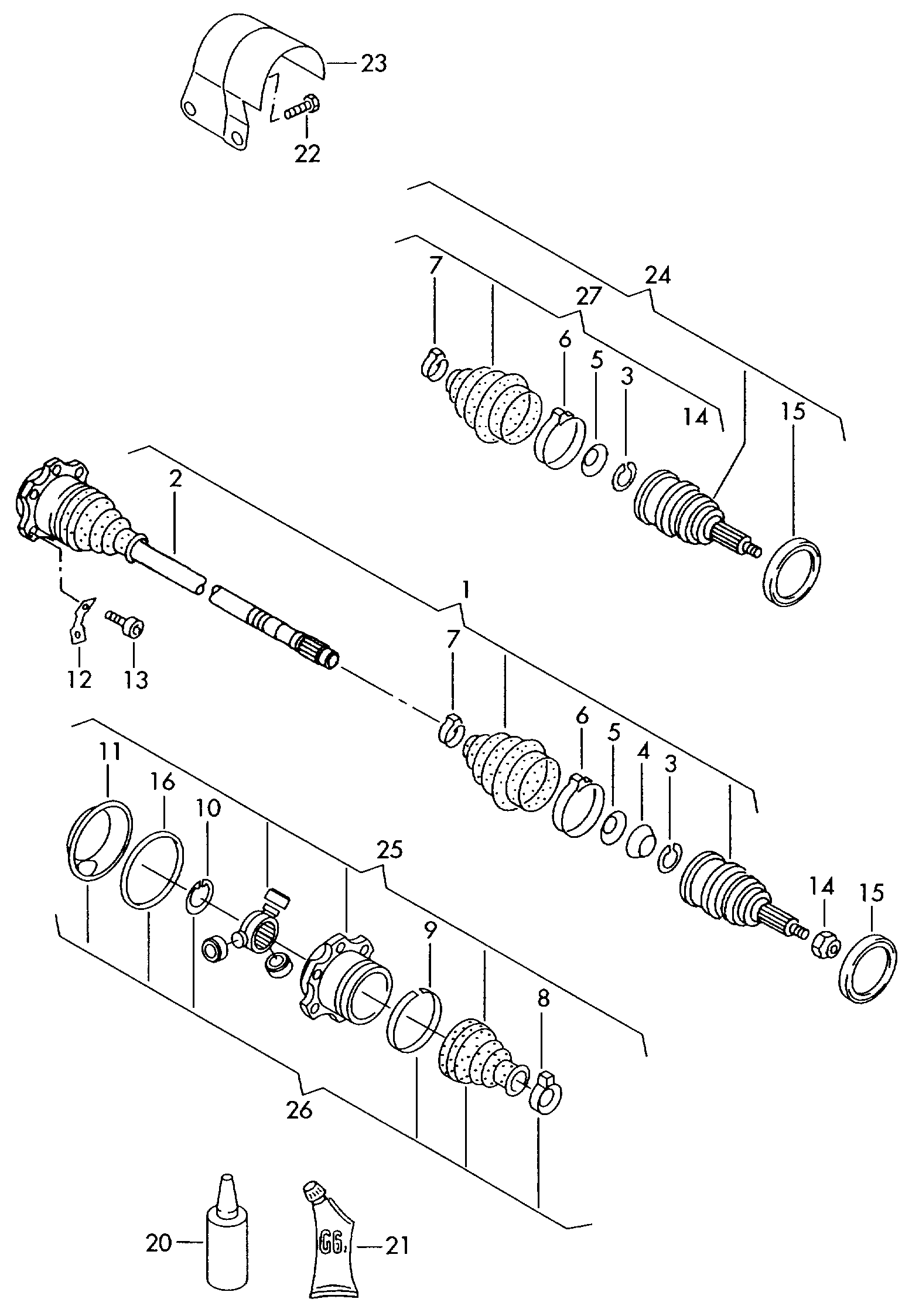 AUDI 6Q0 407 271 DB - Piedziņas vārpsta ps1.lv