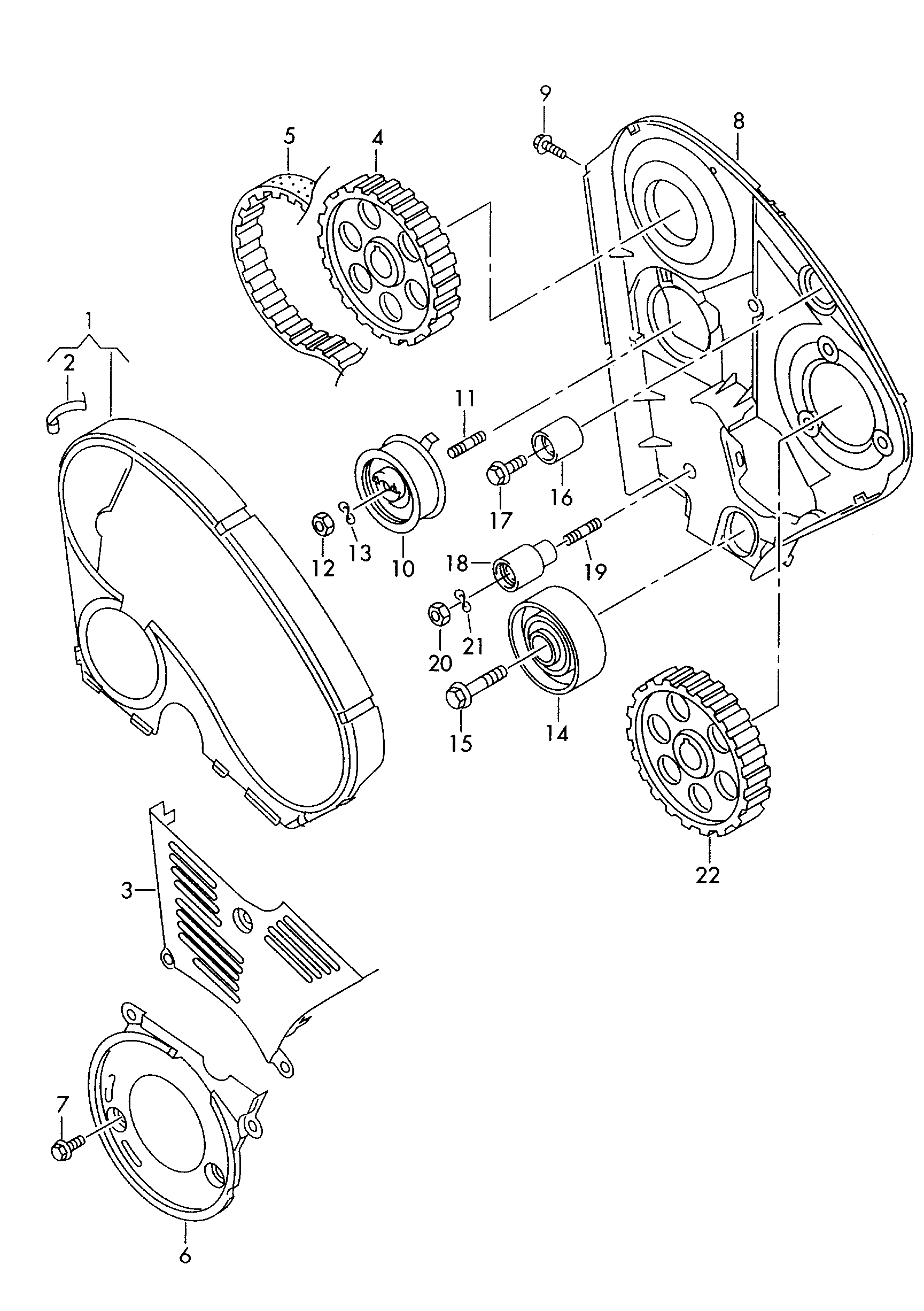 AUDI 038109119M - Zobsiksna ps1.lv