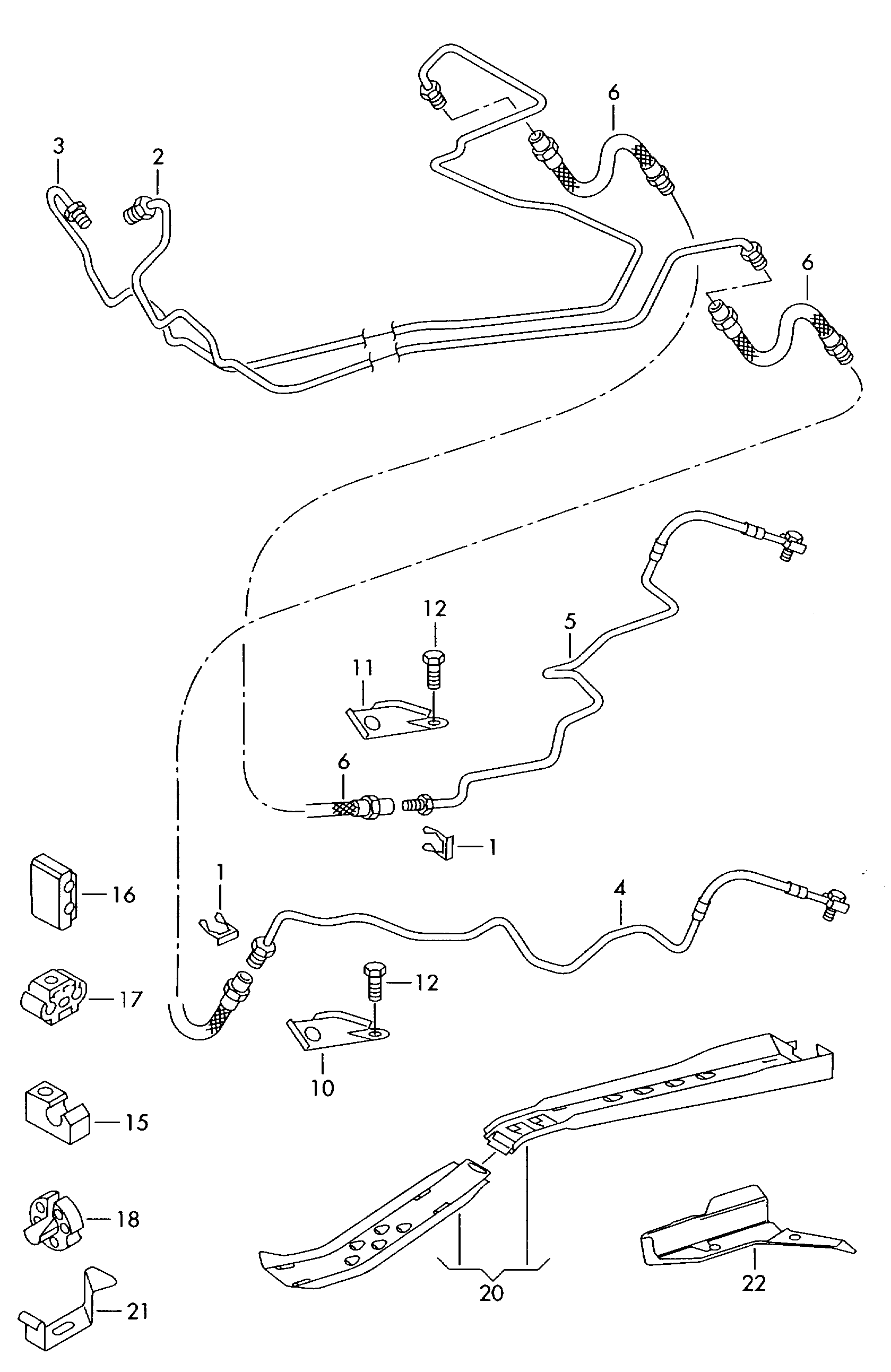 AUDI 1J0611763L - Bremžu šļūtene ps1.lv