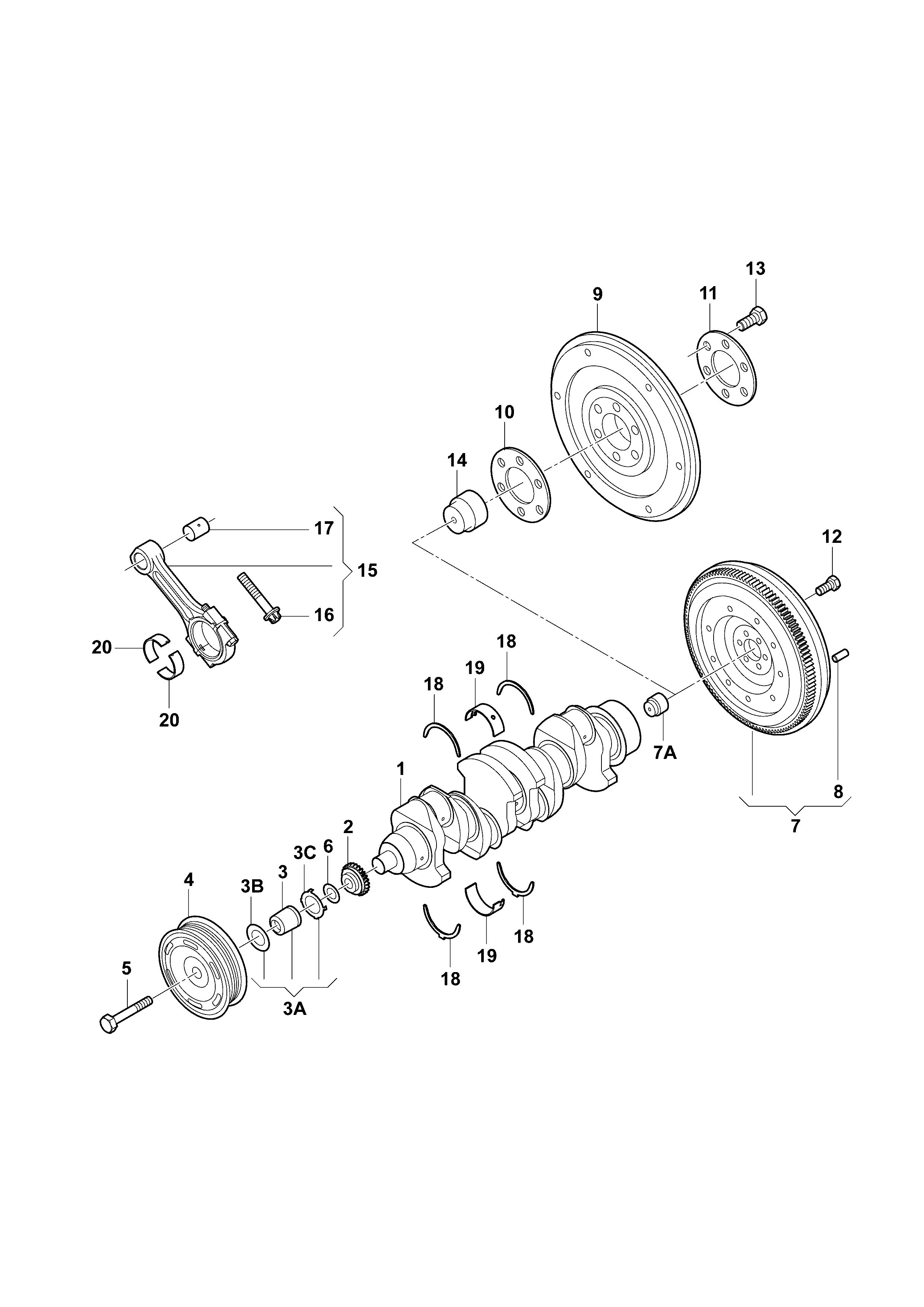 AUDI 03C 105 255A - Piedziņas skriemelis, Kloķvārpsta ps1.lv