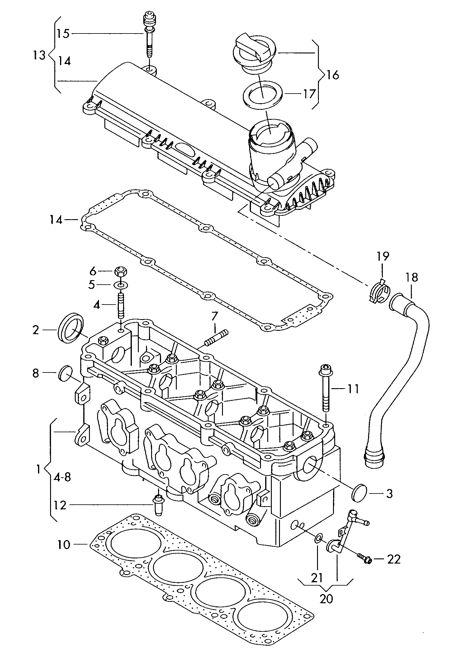 VAG 06B103483G - Blīve, Motora bloka galvas vāks ps1.lv