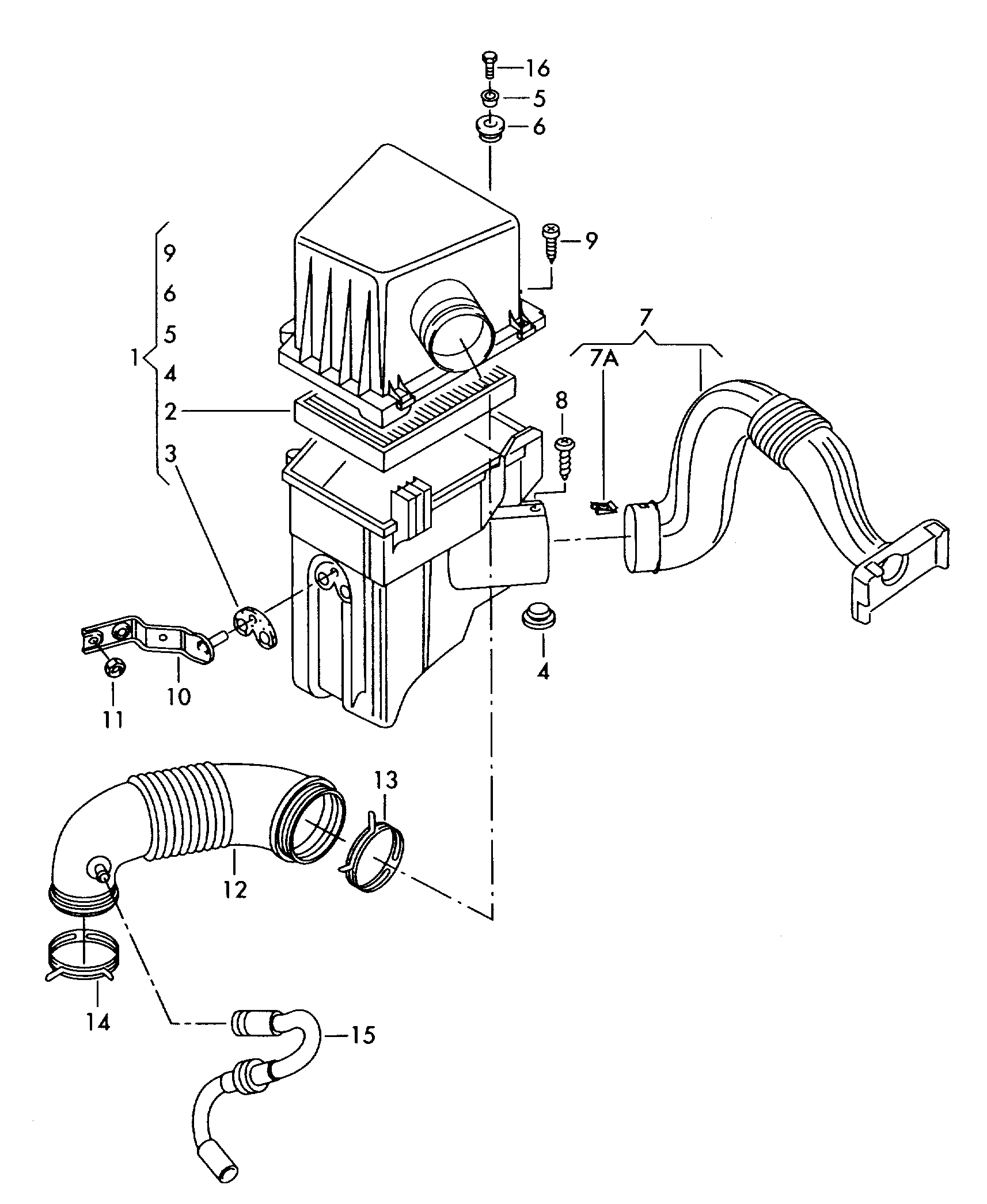 VAG 5JF 129 620 - Gaisa filtrs ps1.lv