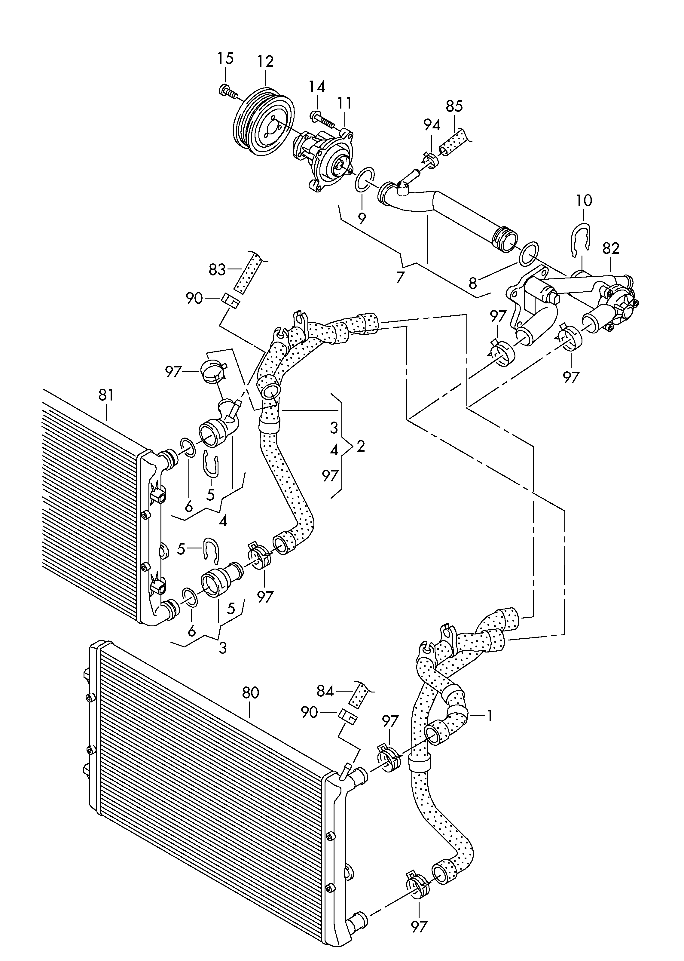 VAG 3B0122291C - Dzesēšanas šķidruma flancis ps1.lv