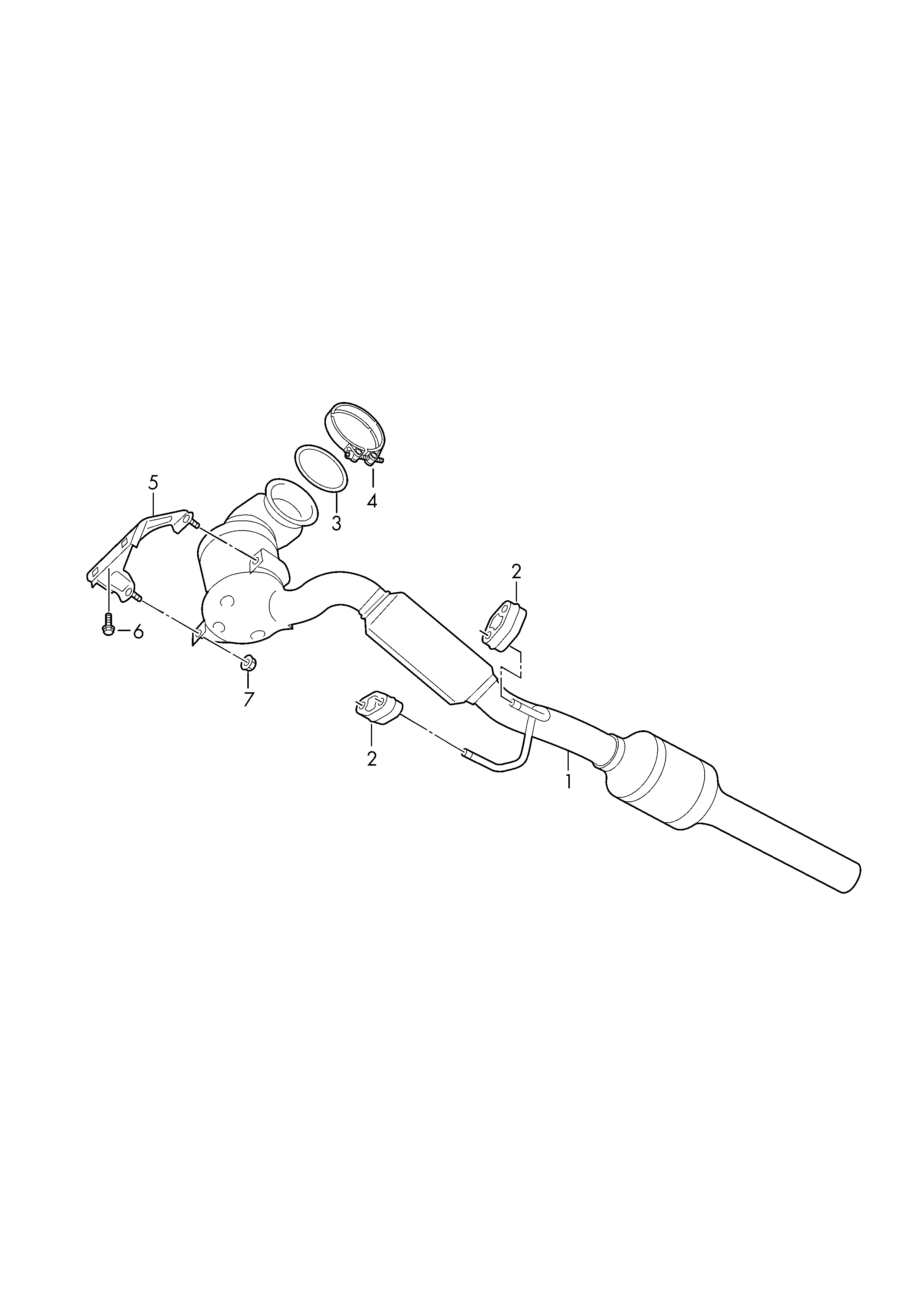 Skoda 5C0253115A - Blīvgredzens, Izplūdes caurule ps1.lv