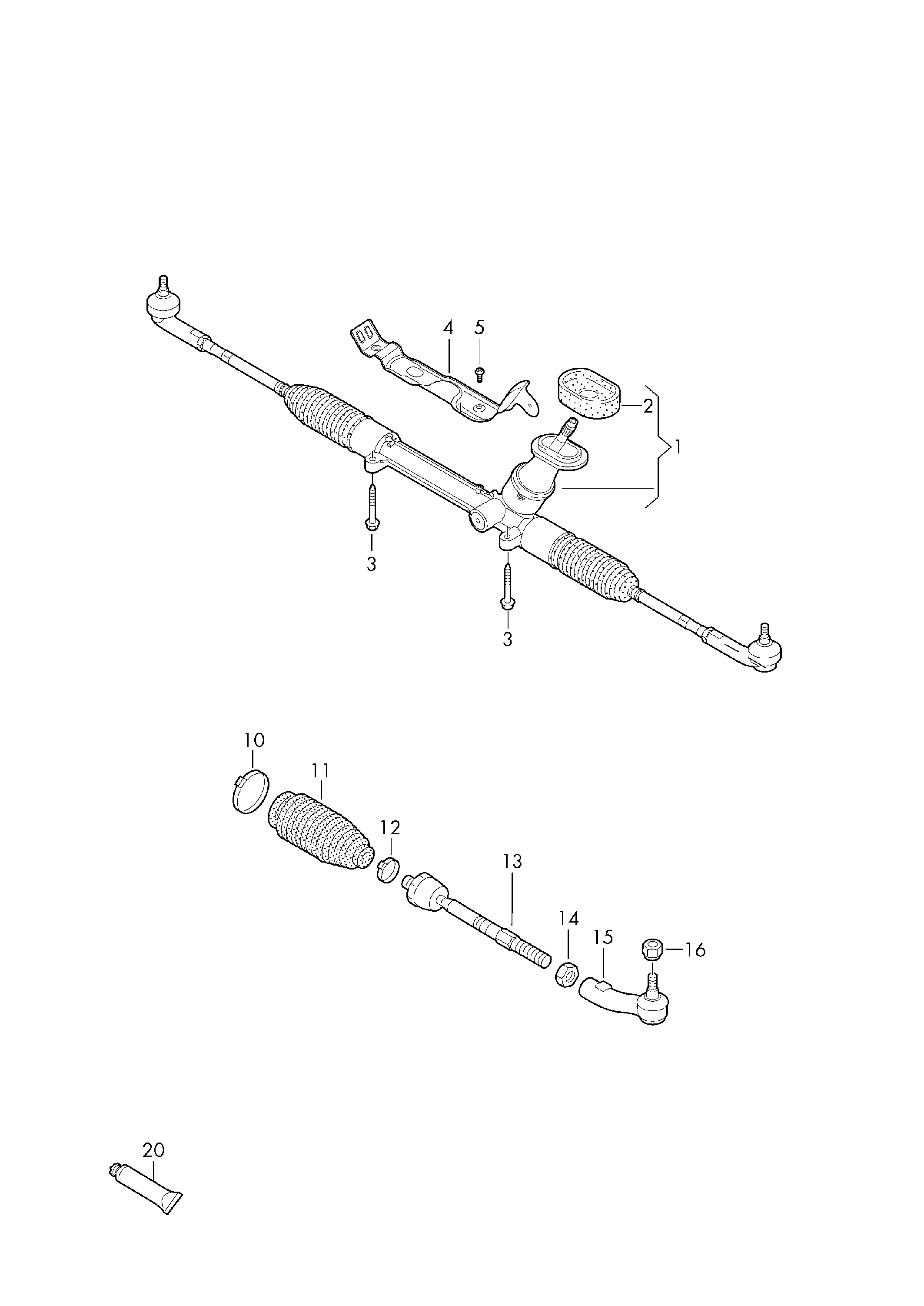 AUDI 6C0 423 810 C - Stūres šķērsstiepnis ps1.lv