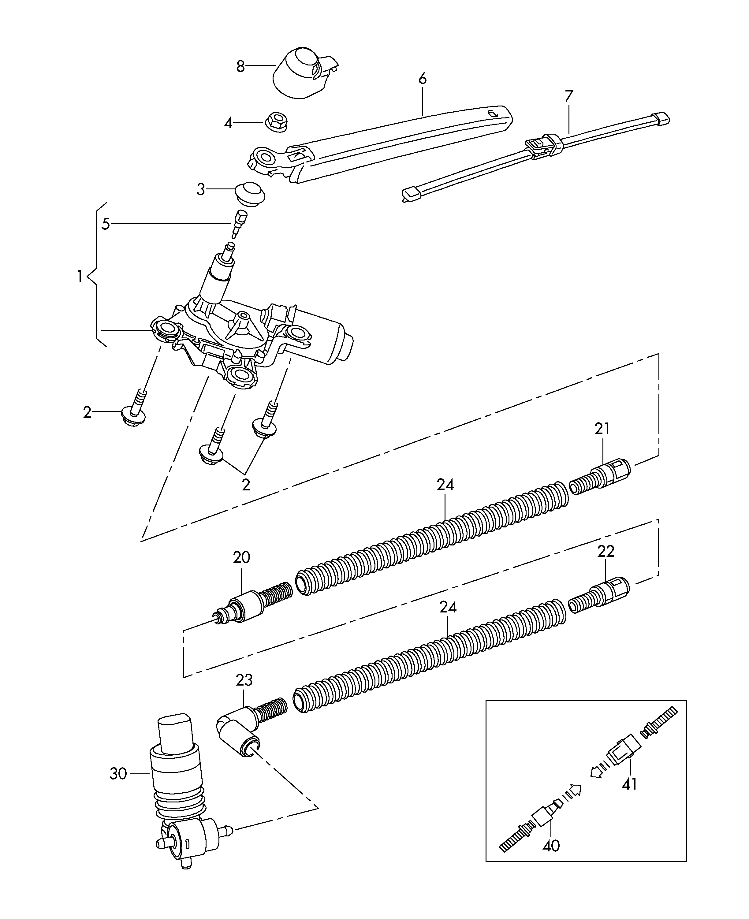 VAG 6V6955425 - Stikla tīrītāja slotiņa ps1.lv