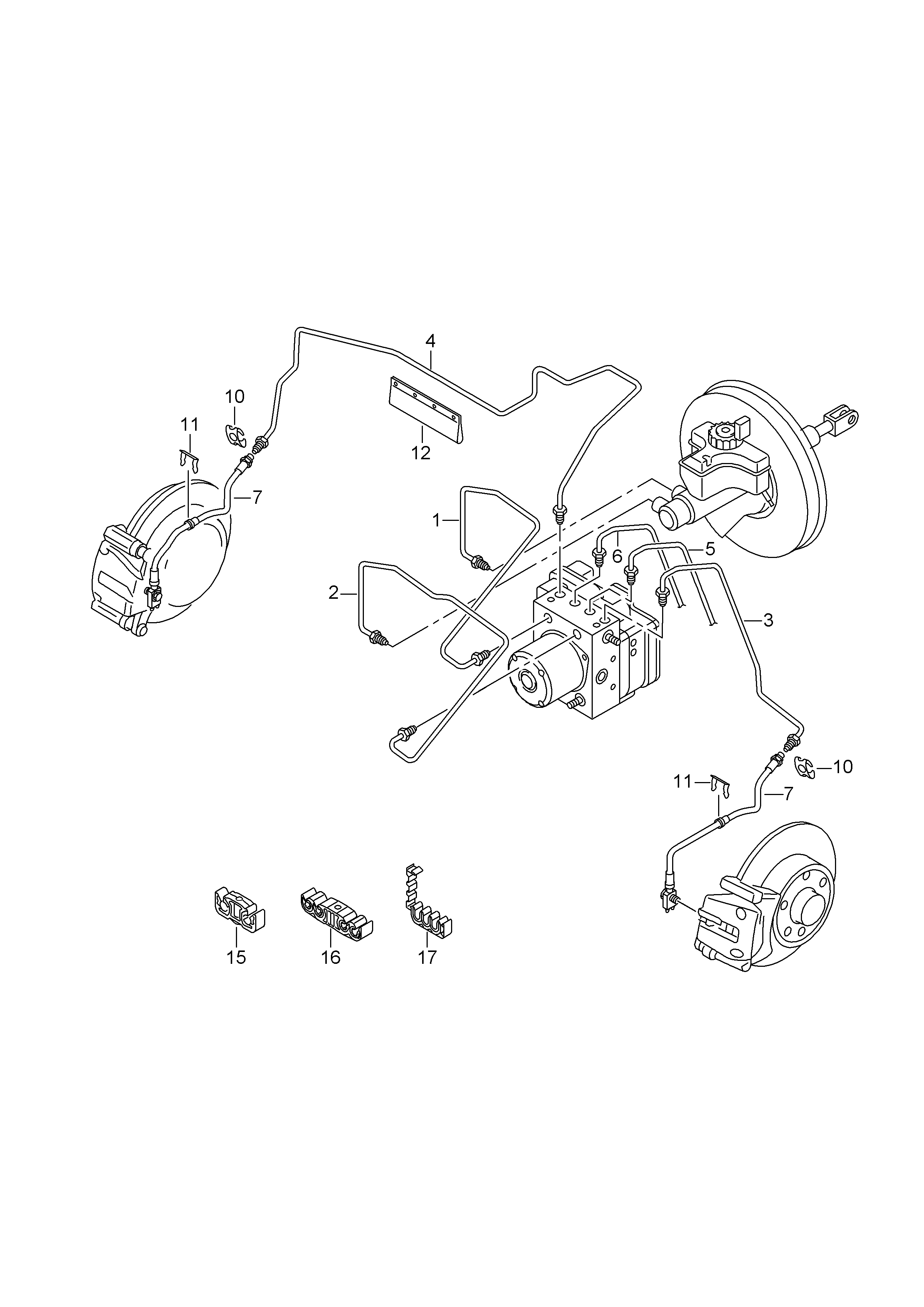 VW 6R0 611 701 J - Bremžu šļūtene ps1.lv