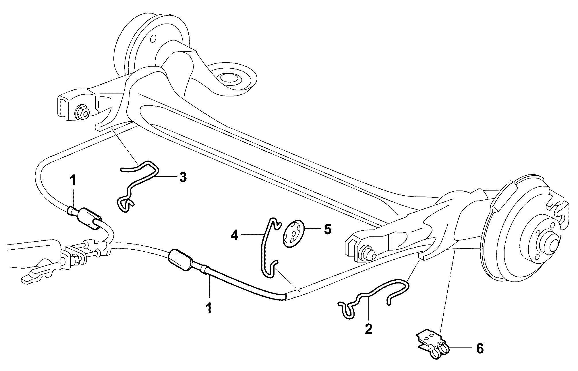 Seat 6C0609721 - Trose, Stāvbremžu sistēma ps1.lv