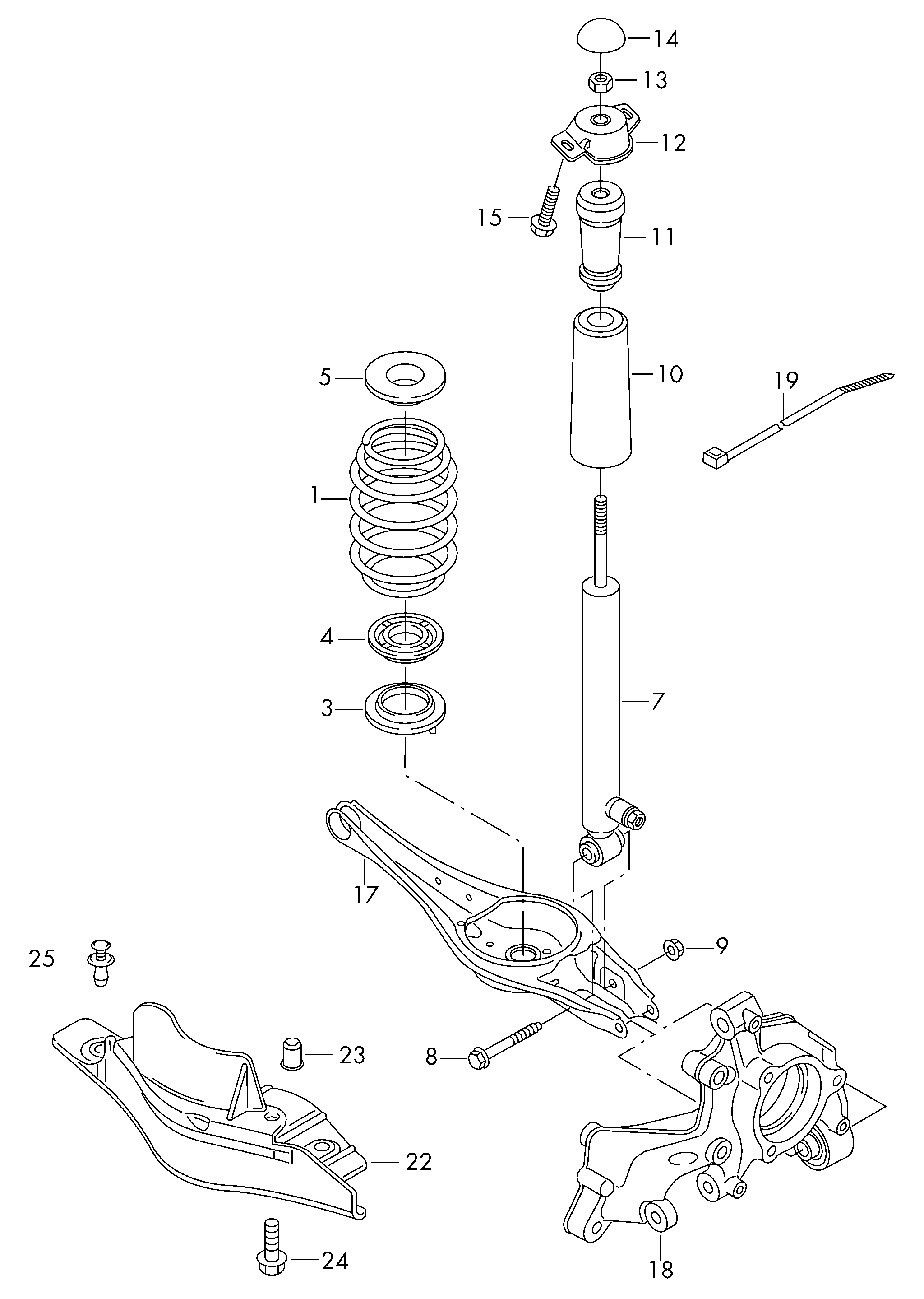 AUDI 5Q0 511 357 L - Gājiena ierobežotājs, Atsperojums ps1.lv