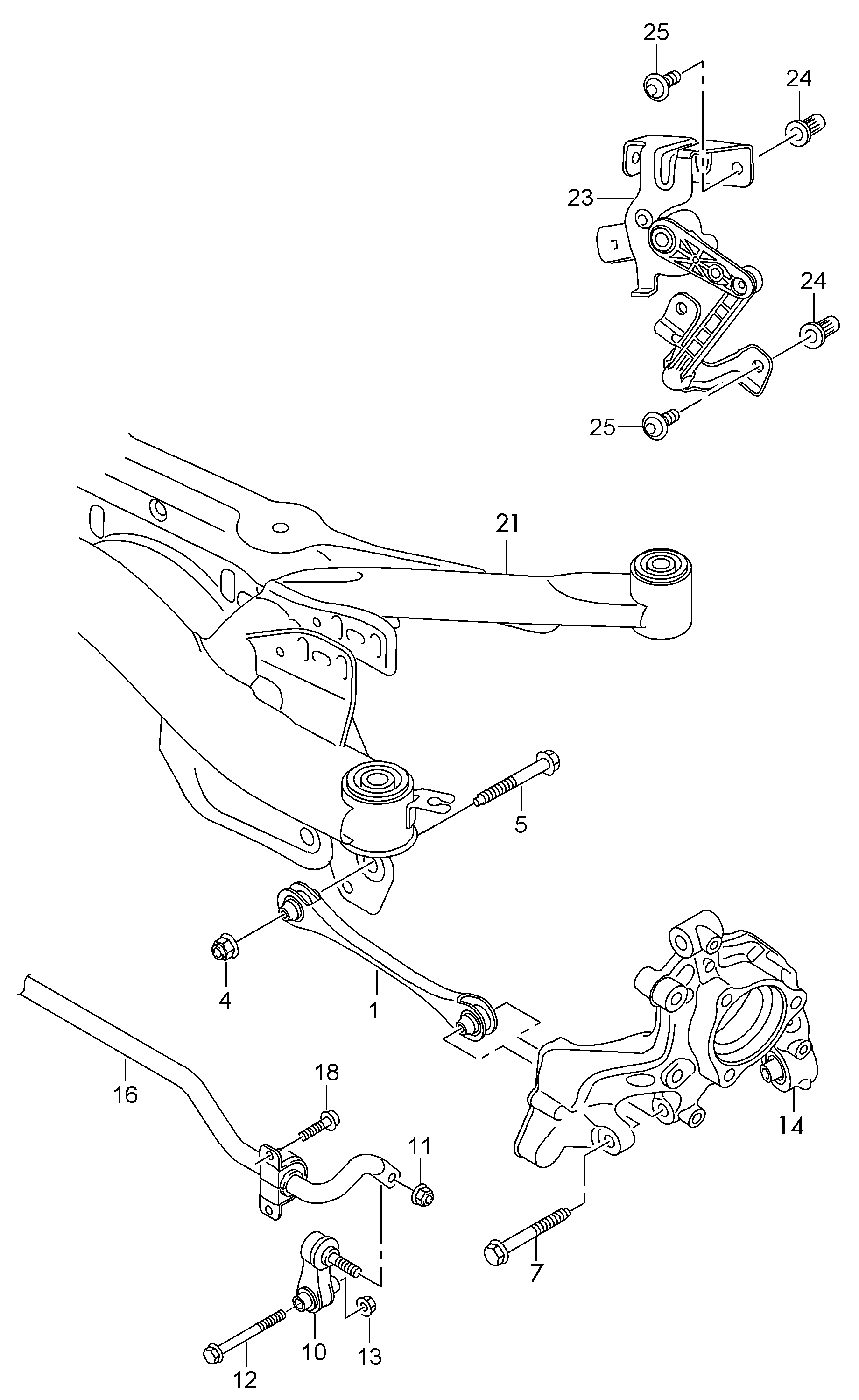 VAG 5Q0501529F - Neatkarīgās balstiekārtas svira, Riteņa piekare ps1.lv