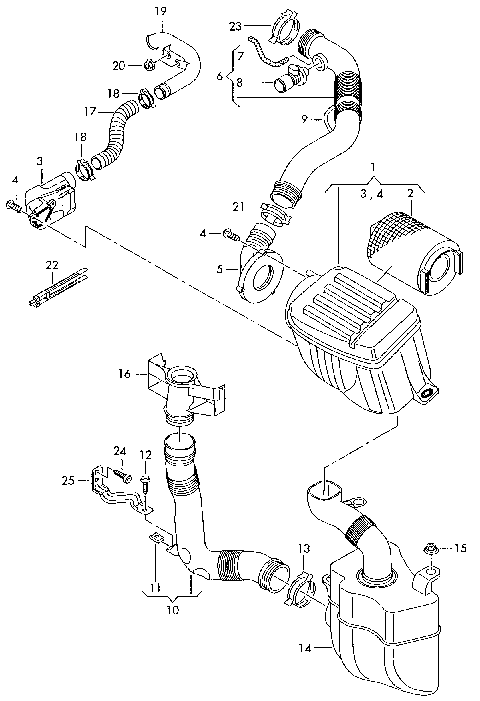 VW 3C0 129 620 - Gaisa filtrs ps1.lv