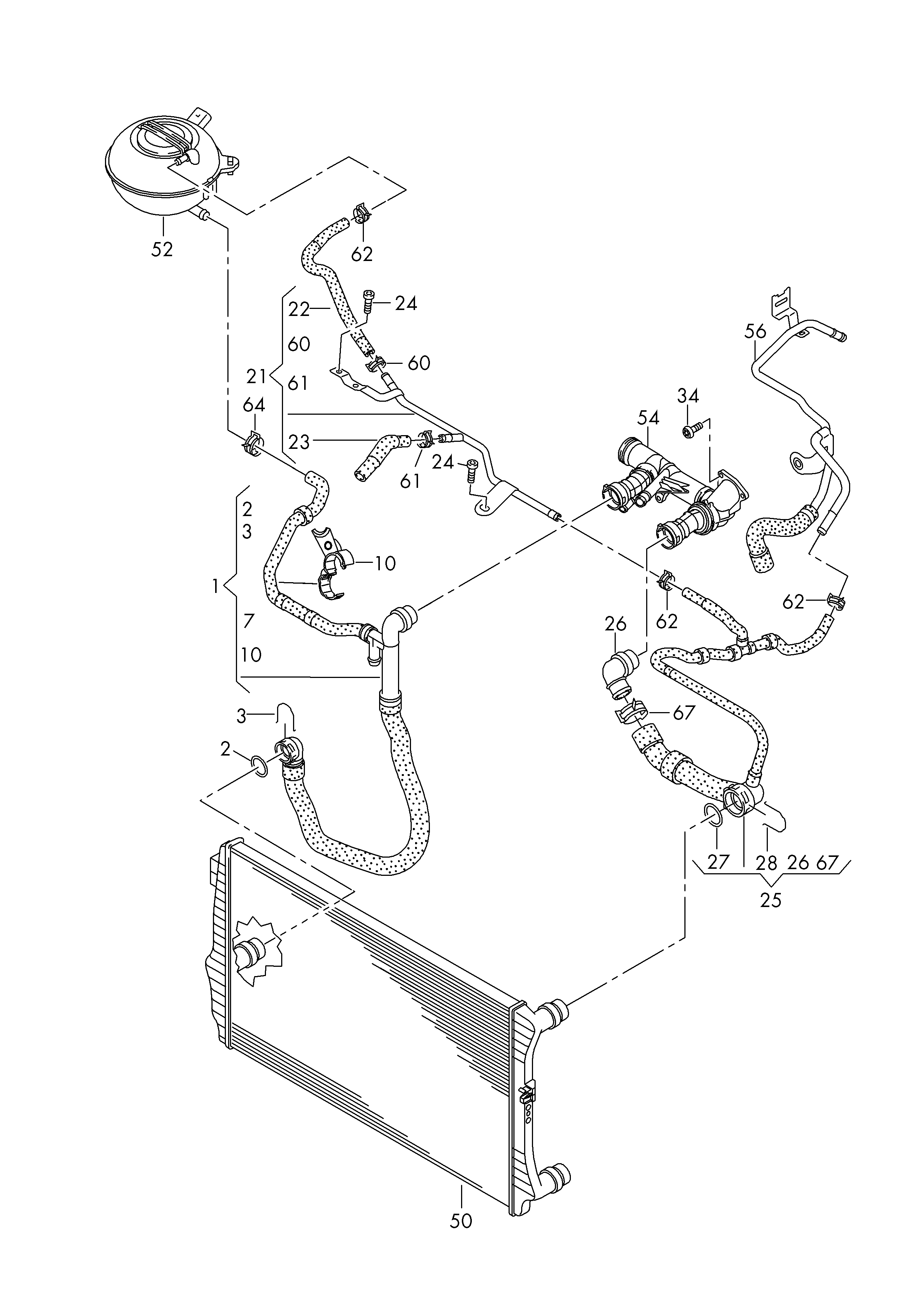 AUDI 5Q0 121 449 A - Radiatora cauruļvads ps1.lv