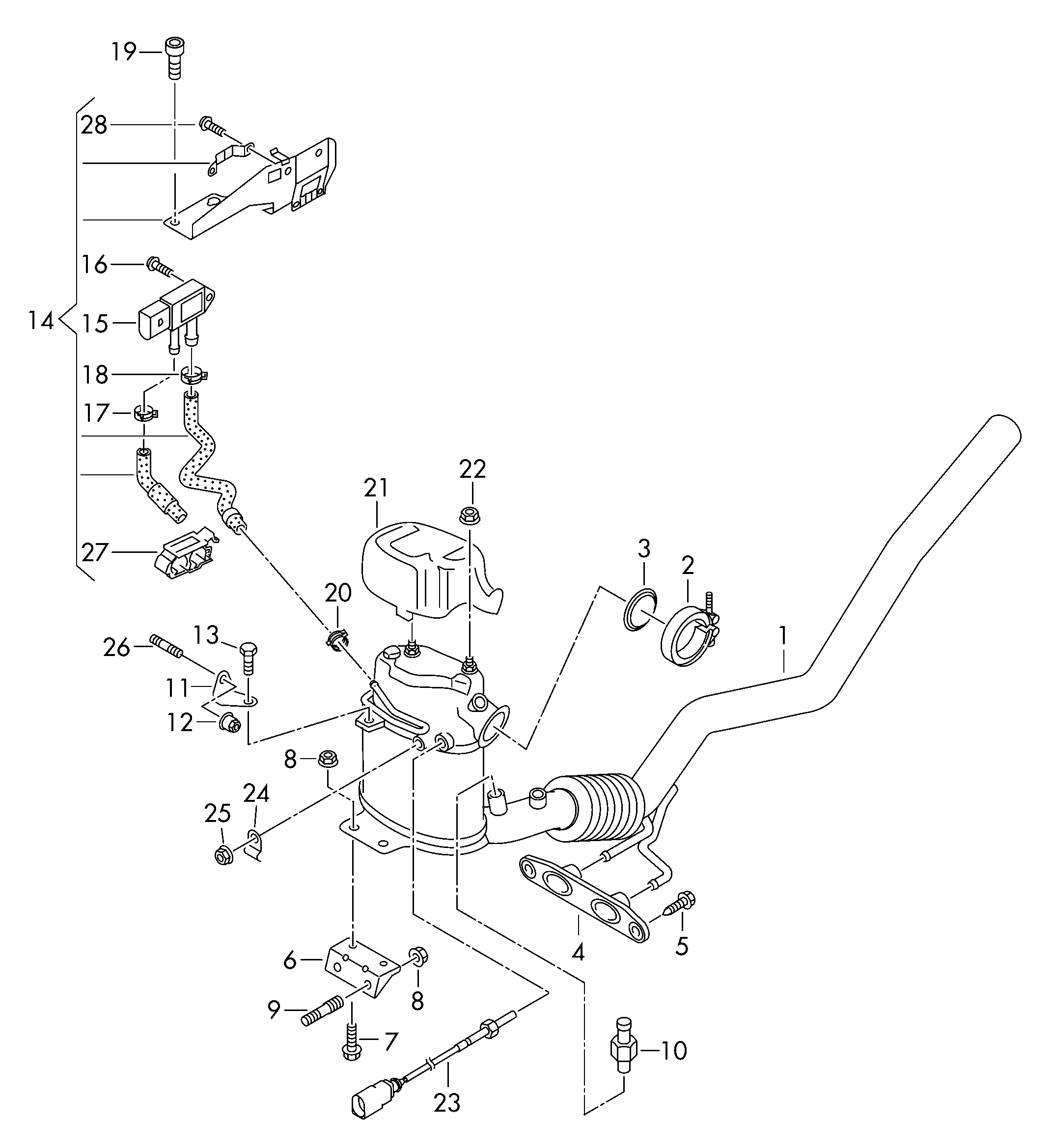 VW 1K0254707KX - Nosēdumu / Daļiņu filtrs, Izplūdes gāzu sistēma ps1.lv