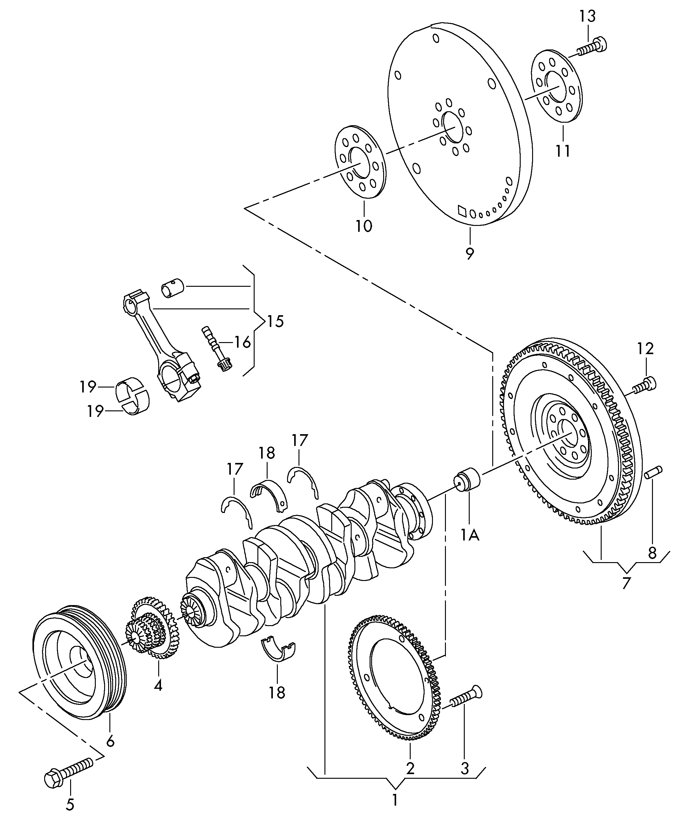 AUDI 06J 105 266 B - Spararats ps1.lv