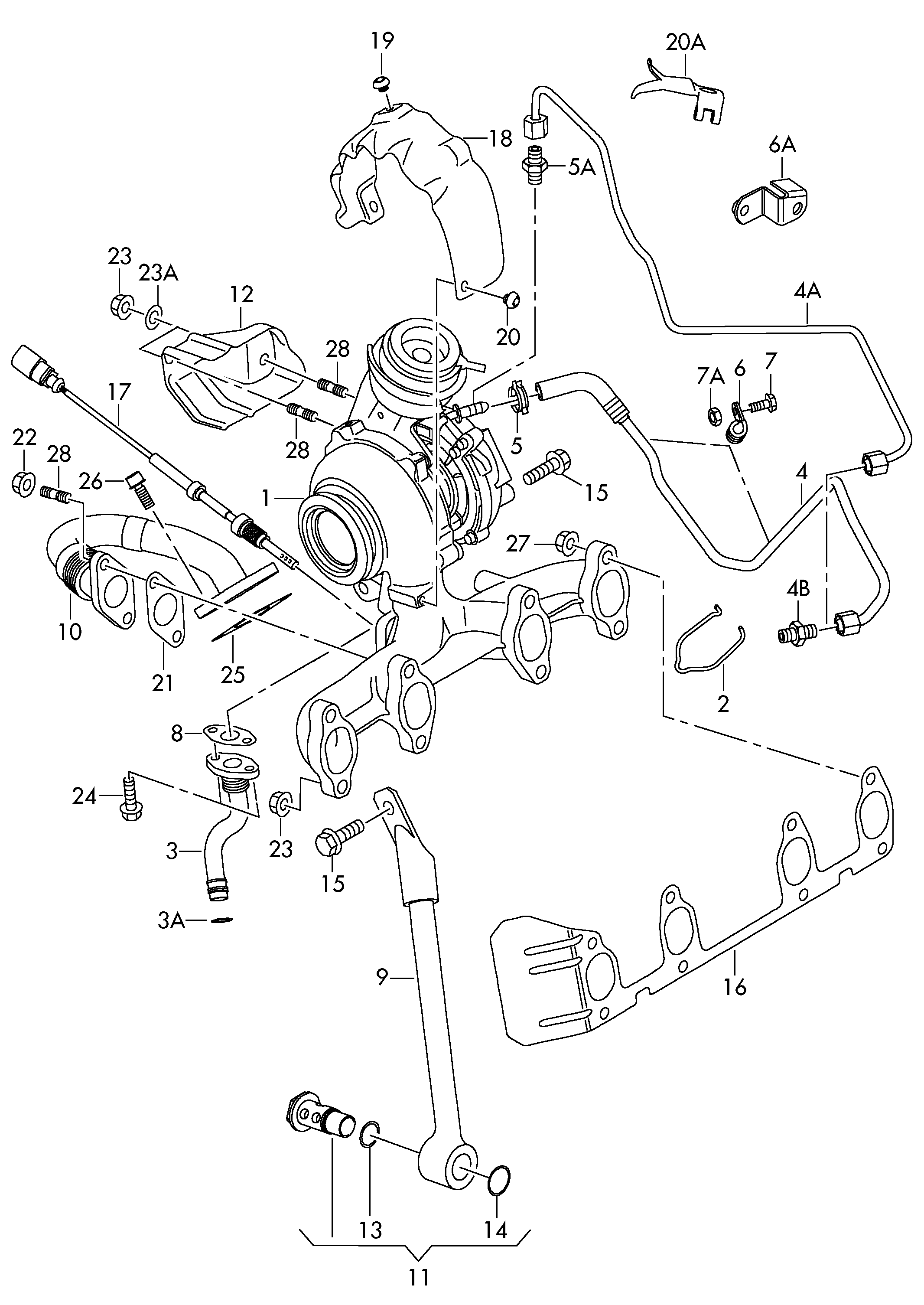 VAG 03G253014D - Kompresors, Turbopūte ps1.lv