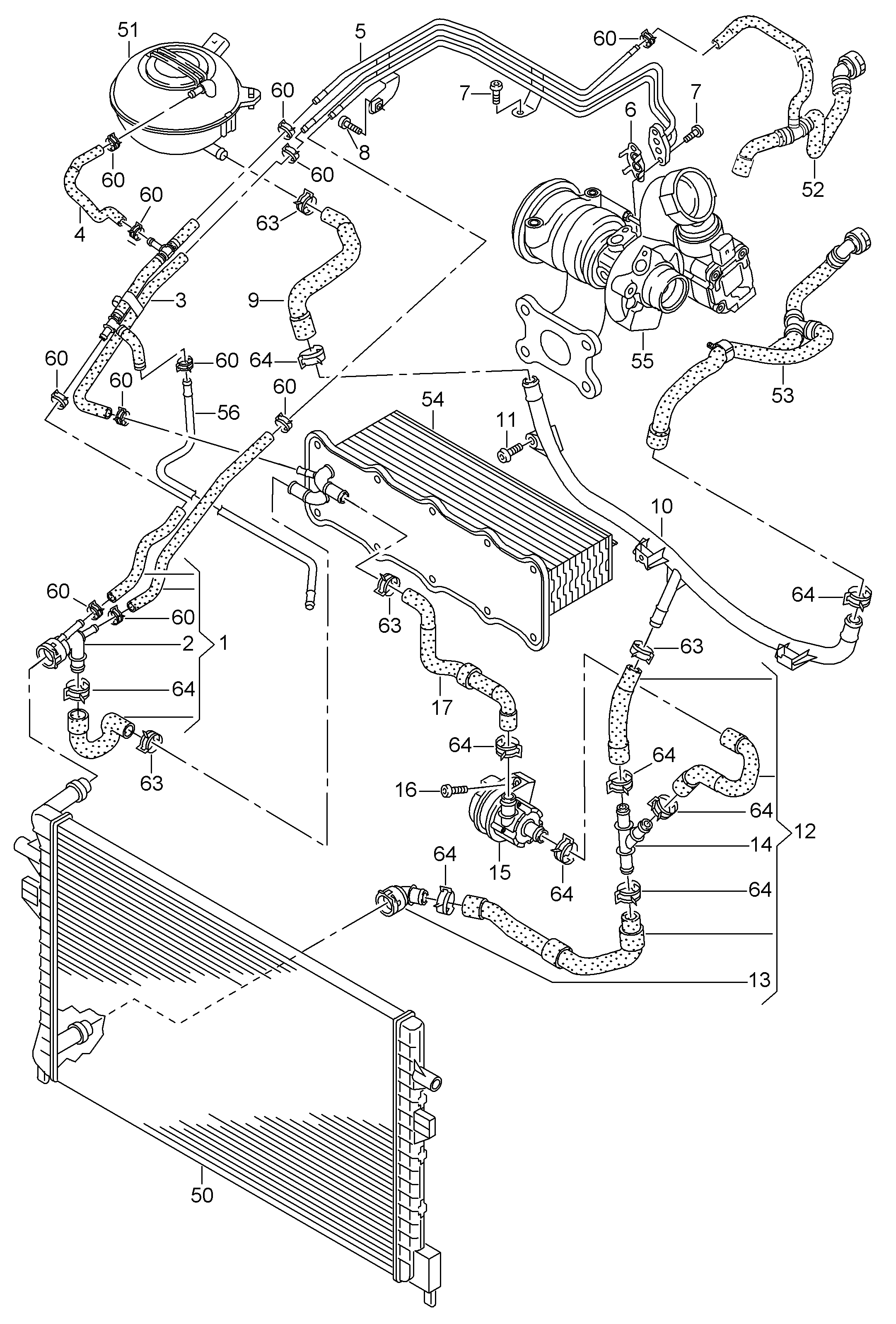 Seat 5Q0122291E - Dzesēšanas šķidruma flancis ps1.lv