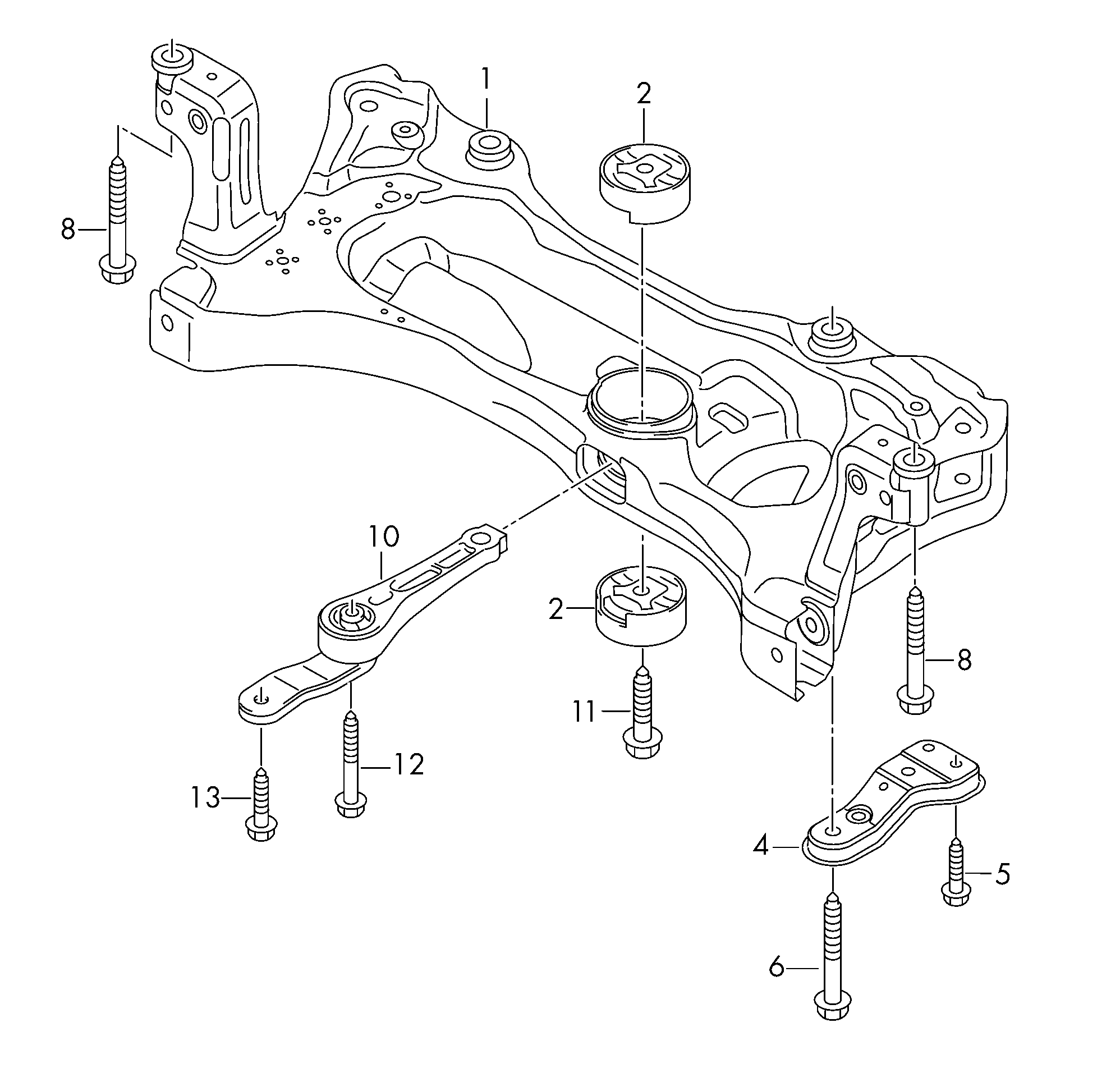 AUDI 5Q0 198 037 A - Piekare, Dzinējs ps1.lv