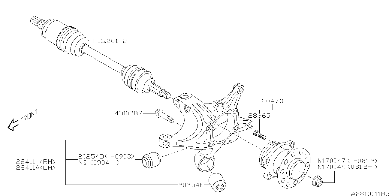 TOYOTA 28473-FG000 - Riteņa rumbas gultņa komplekts ps1.lv