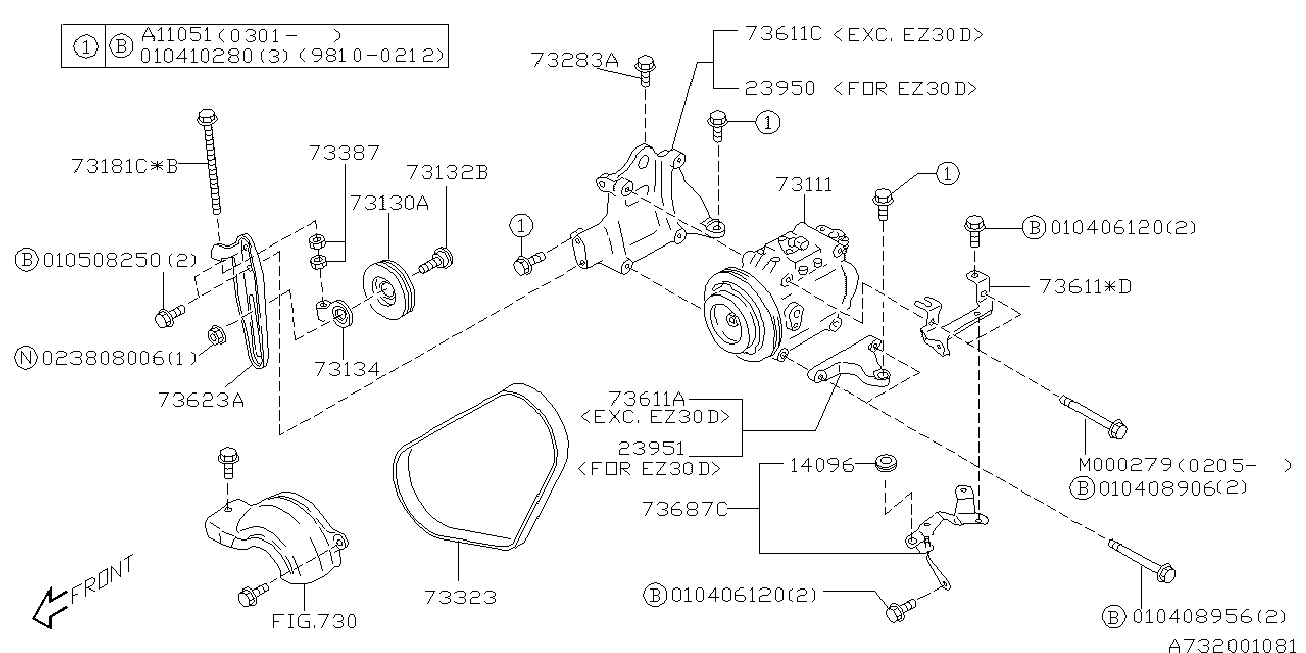 KIA 73013-AA000 - Ķīļrievu siksna ps1.lv